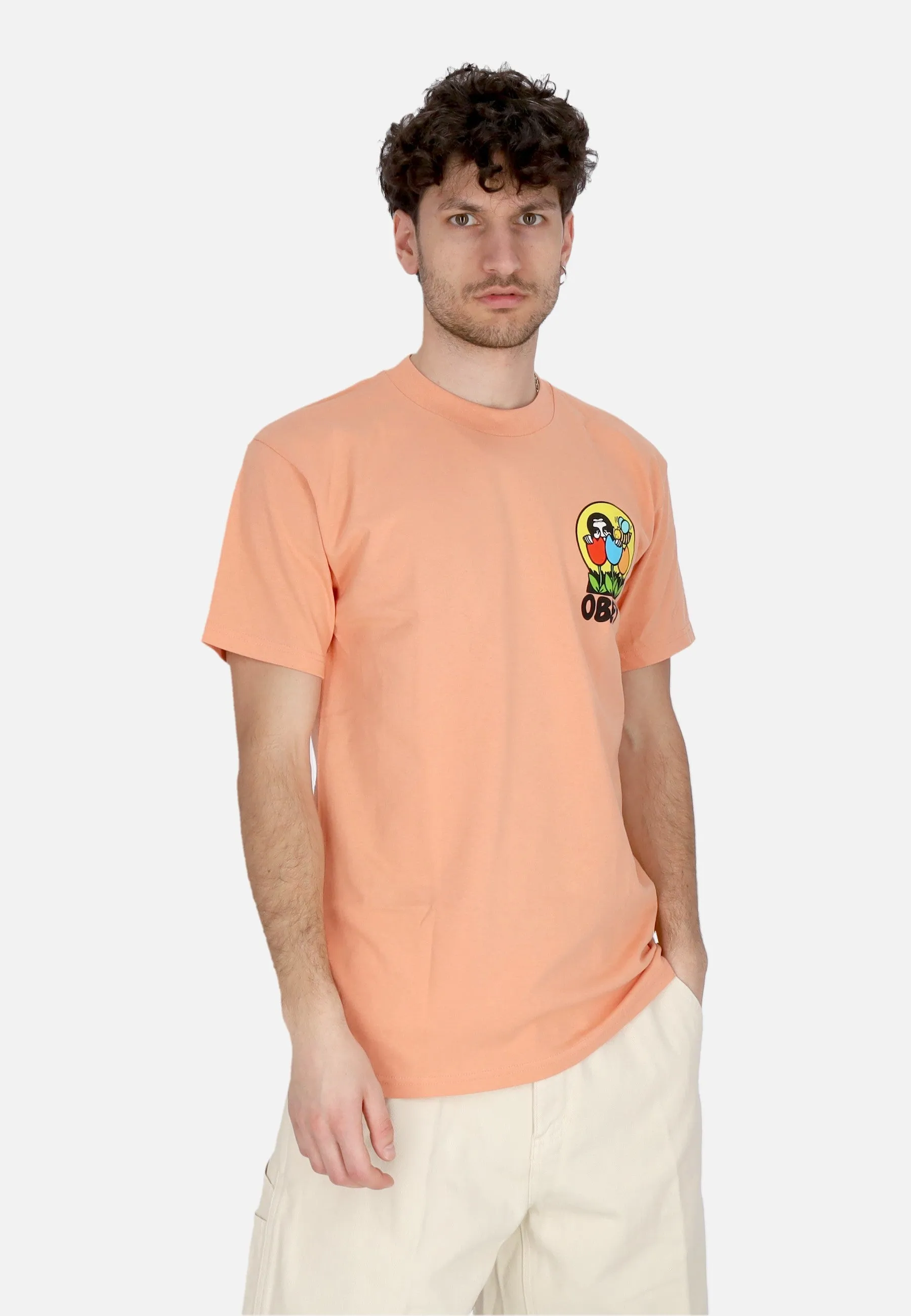 Maglietta Uomo Obey Was Here Classic Tee Citrus