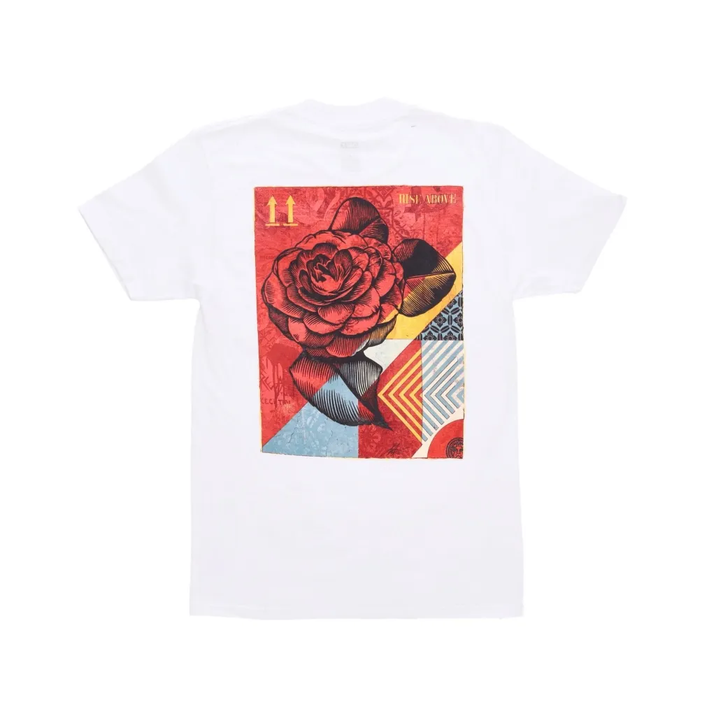 maglietta uomo rise above rose classic tee WHITE