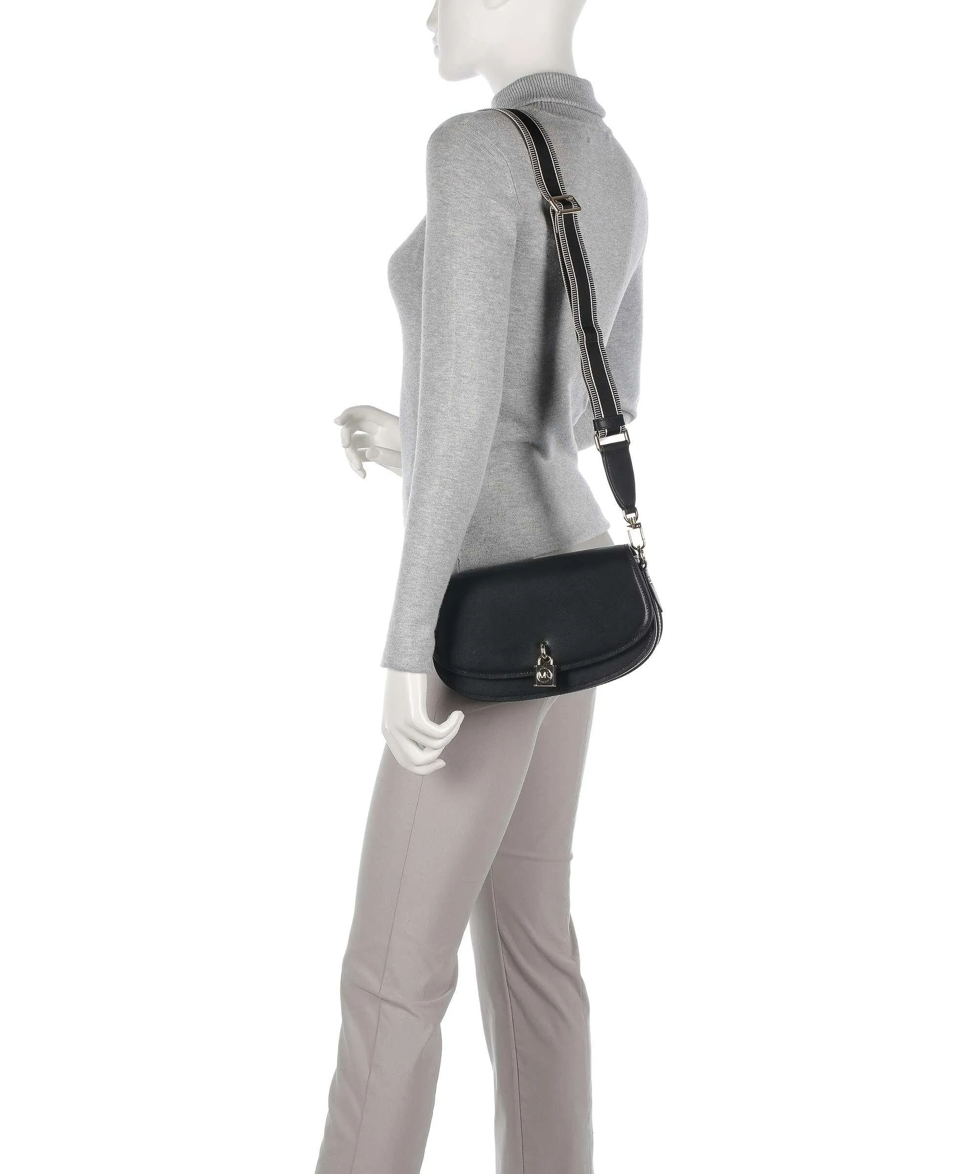  Michael Kors Mila Borsa a tracolla pelle bovina nero  