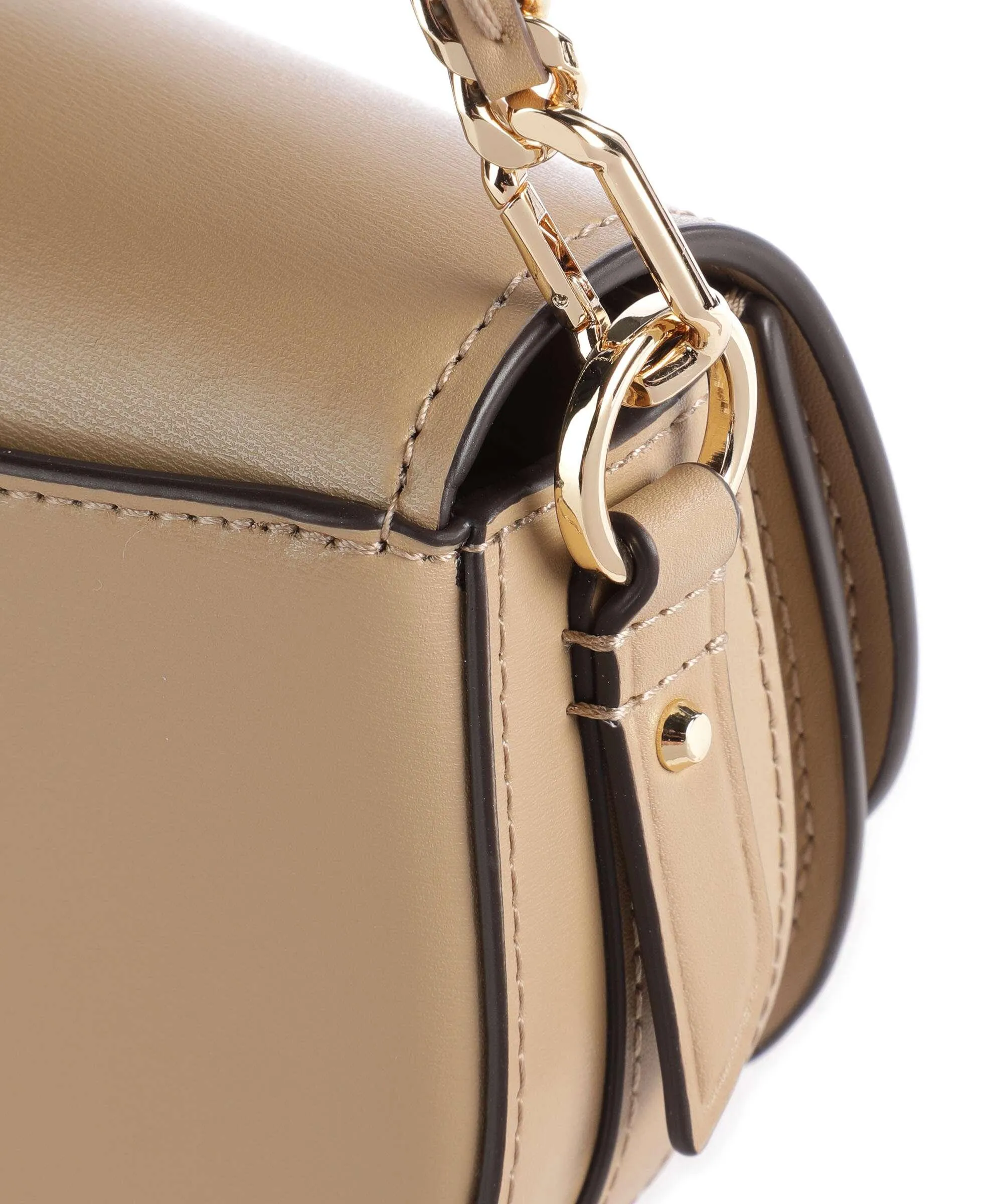  Michael Kors Mila Borsa a tracolla pelle di vacchetta finemente grana marrone chiaro  