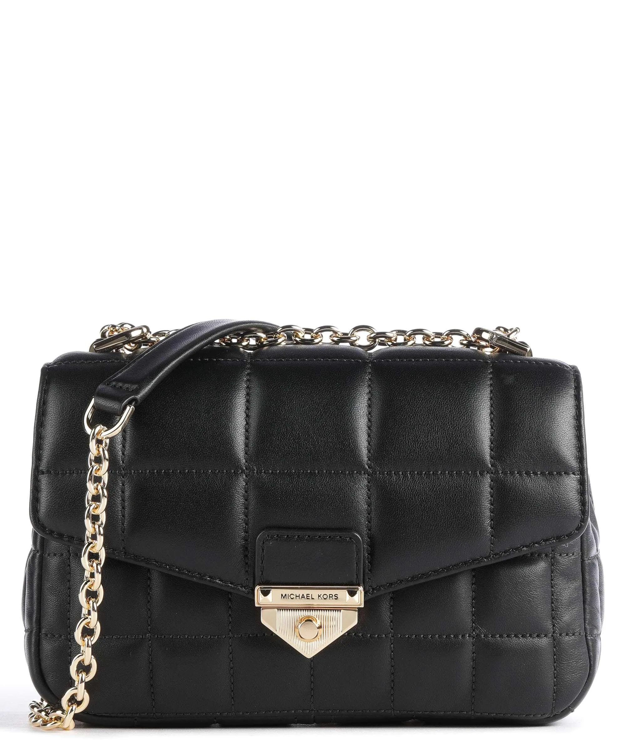  Michael Kors Soho Borsa a spalla cuoio di agnello nero  