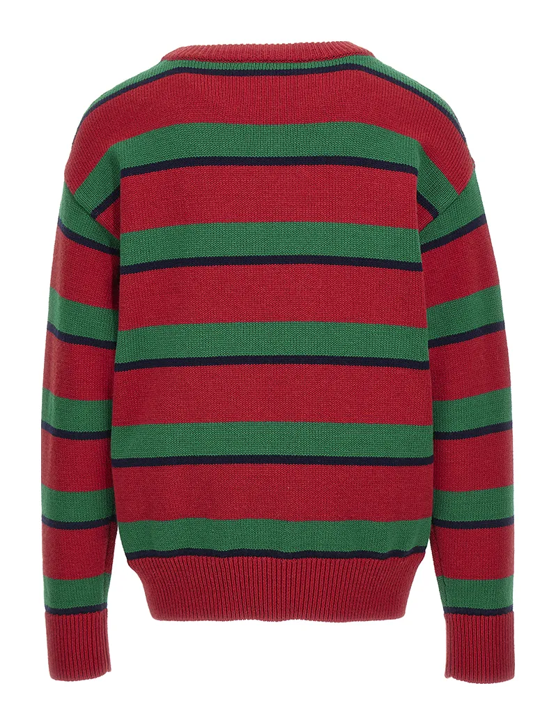 Moschino maglia a righe con intarsio