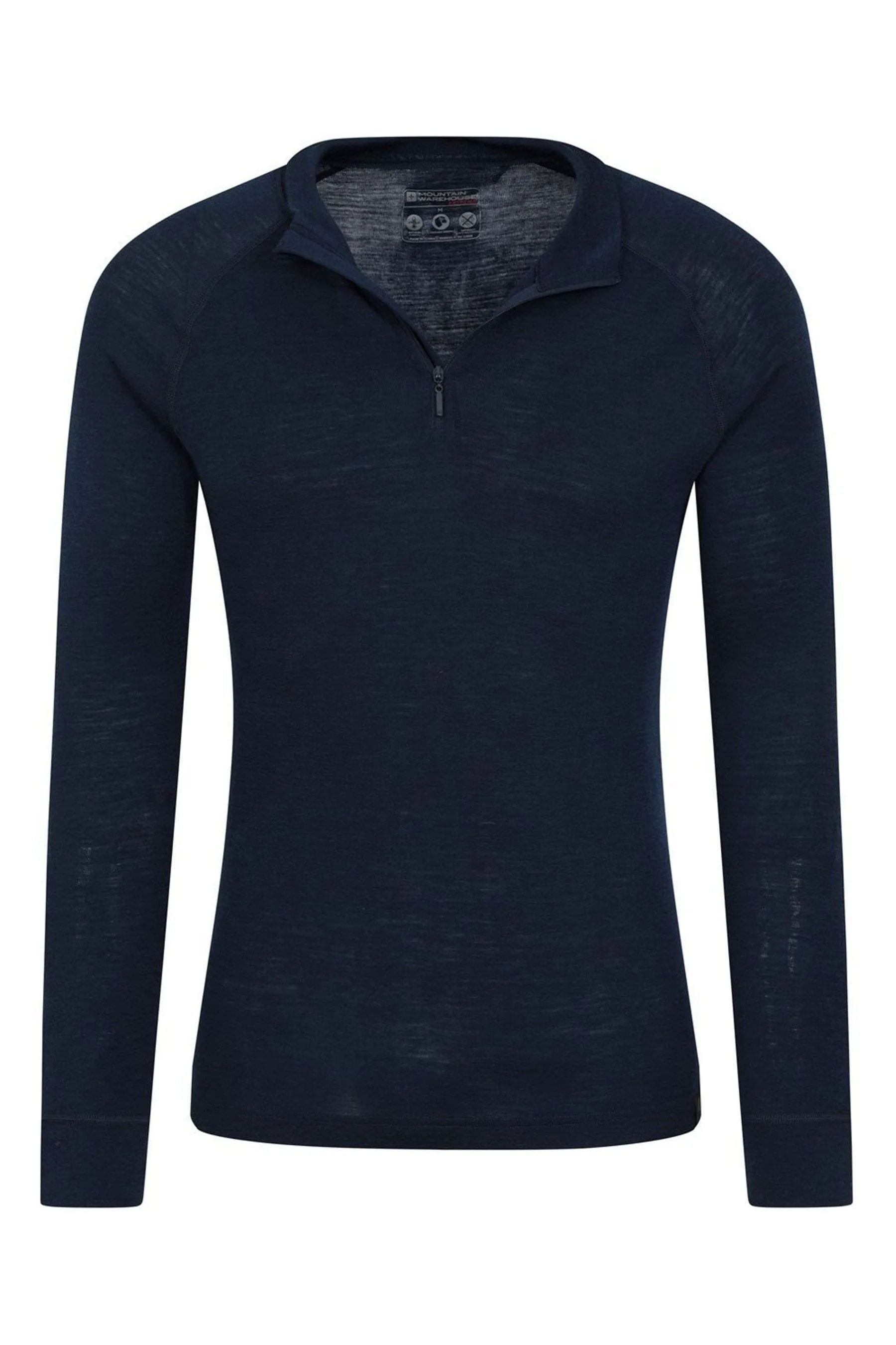 Mountain Warehouse - Top termico Con zip in lana merino - Uomo