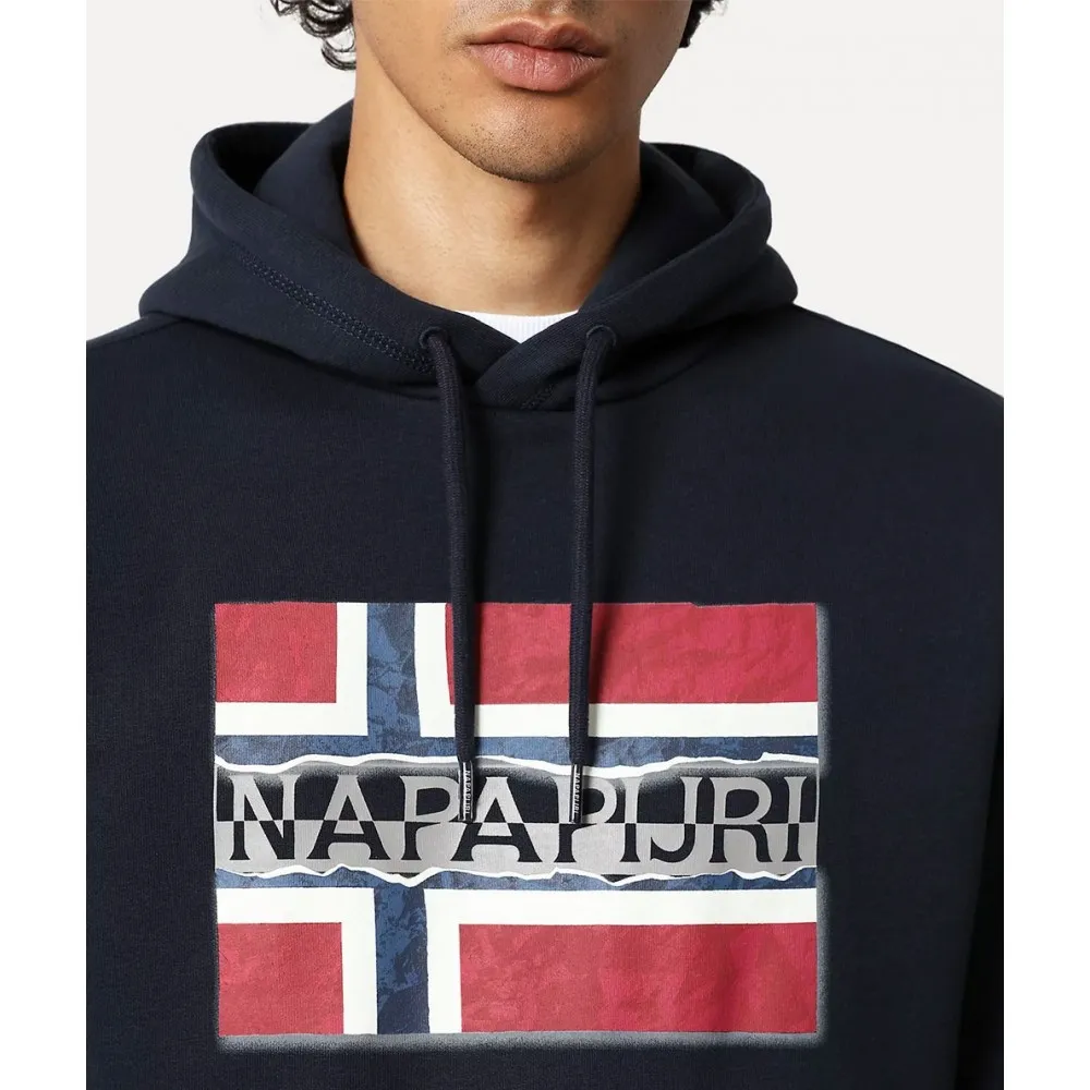 NAPAPIJRI FELPA - UOMO - BLU - QY1761