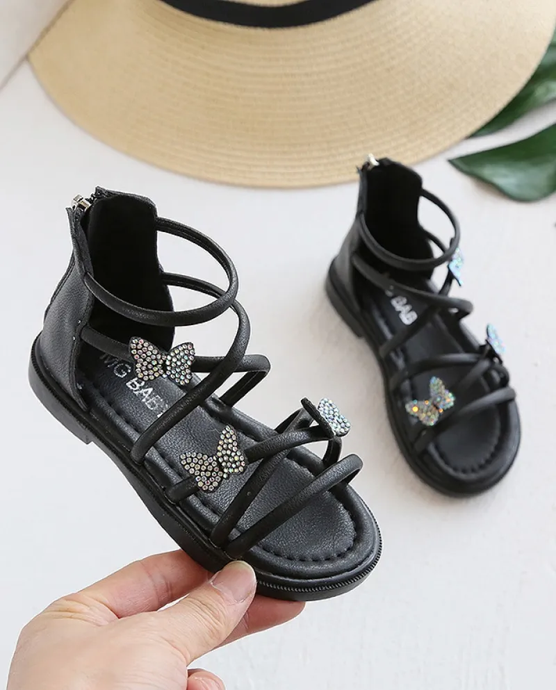 Nuove scarpe romane per bambini Fiori estivi Sandali casual Scarpe da spiaggia traspiranti