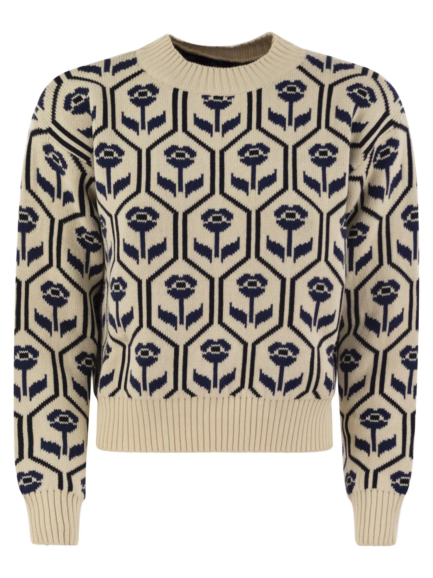 ODEON – Cotton jacquard sweater