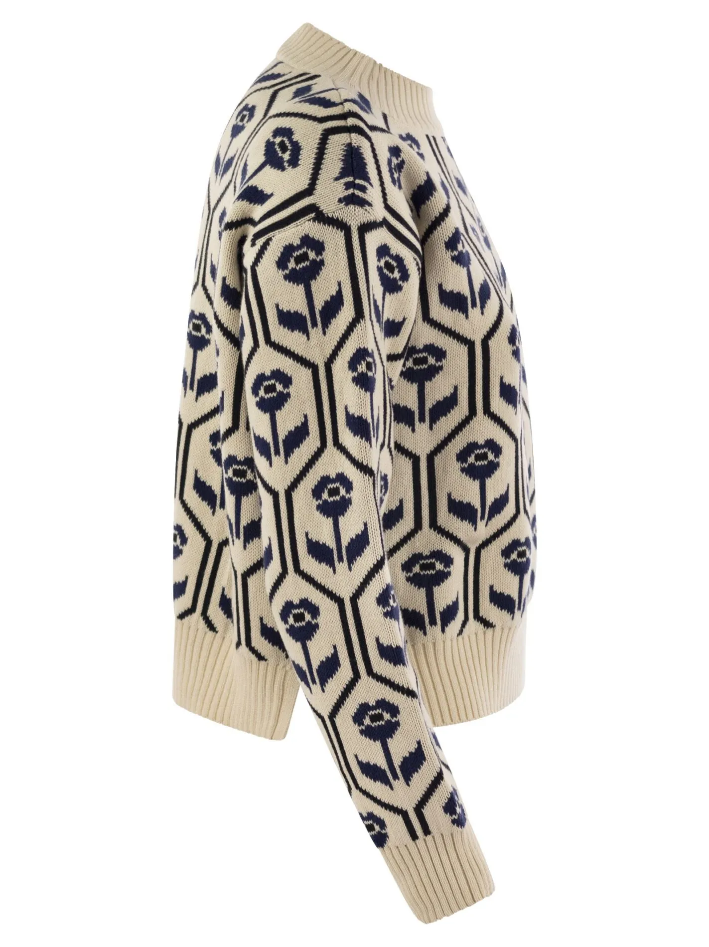ODEON – Cotton jacquard sweater