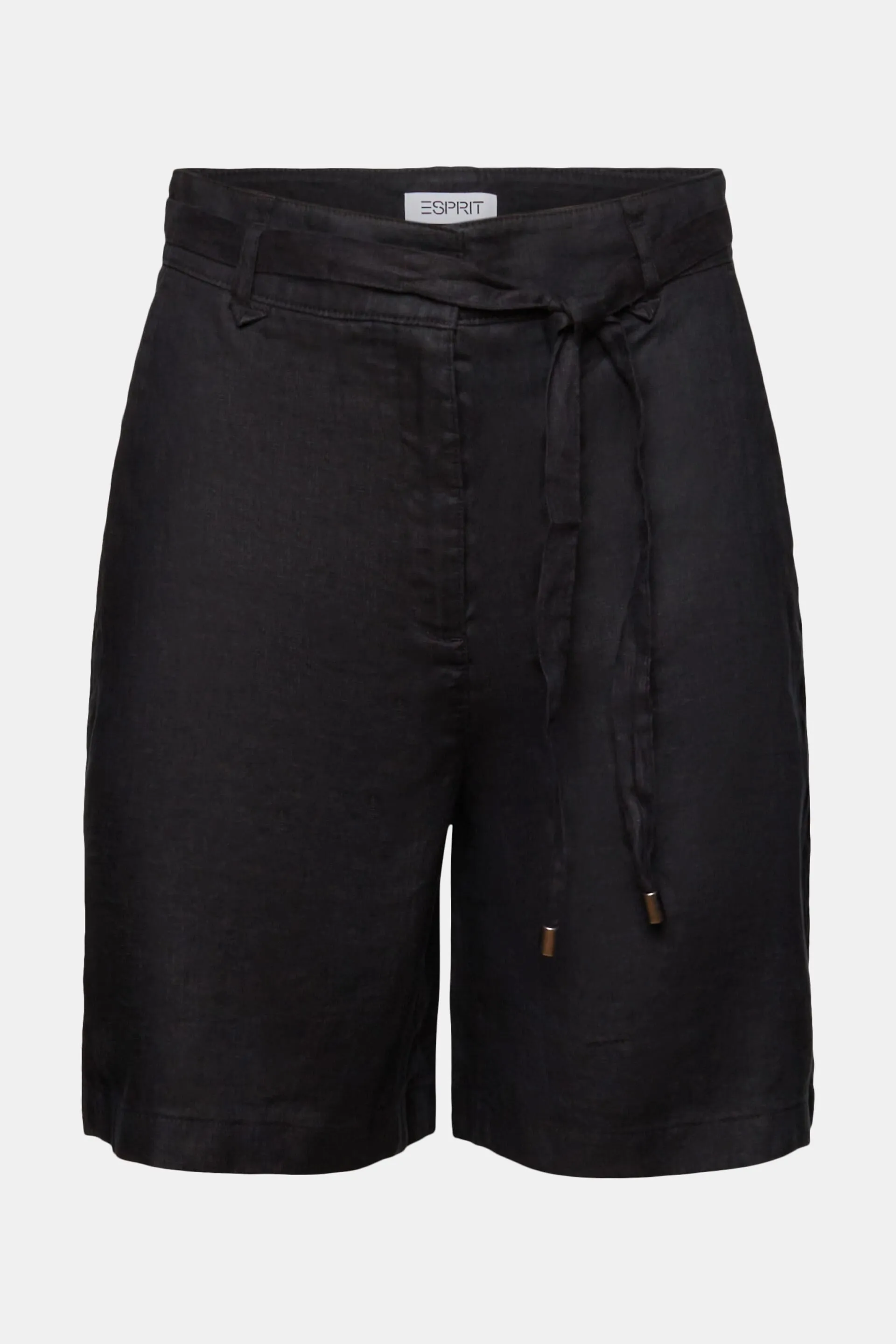 Pantaloncini a gamba larga in lino