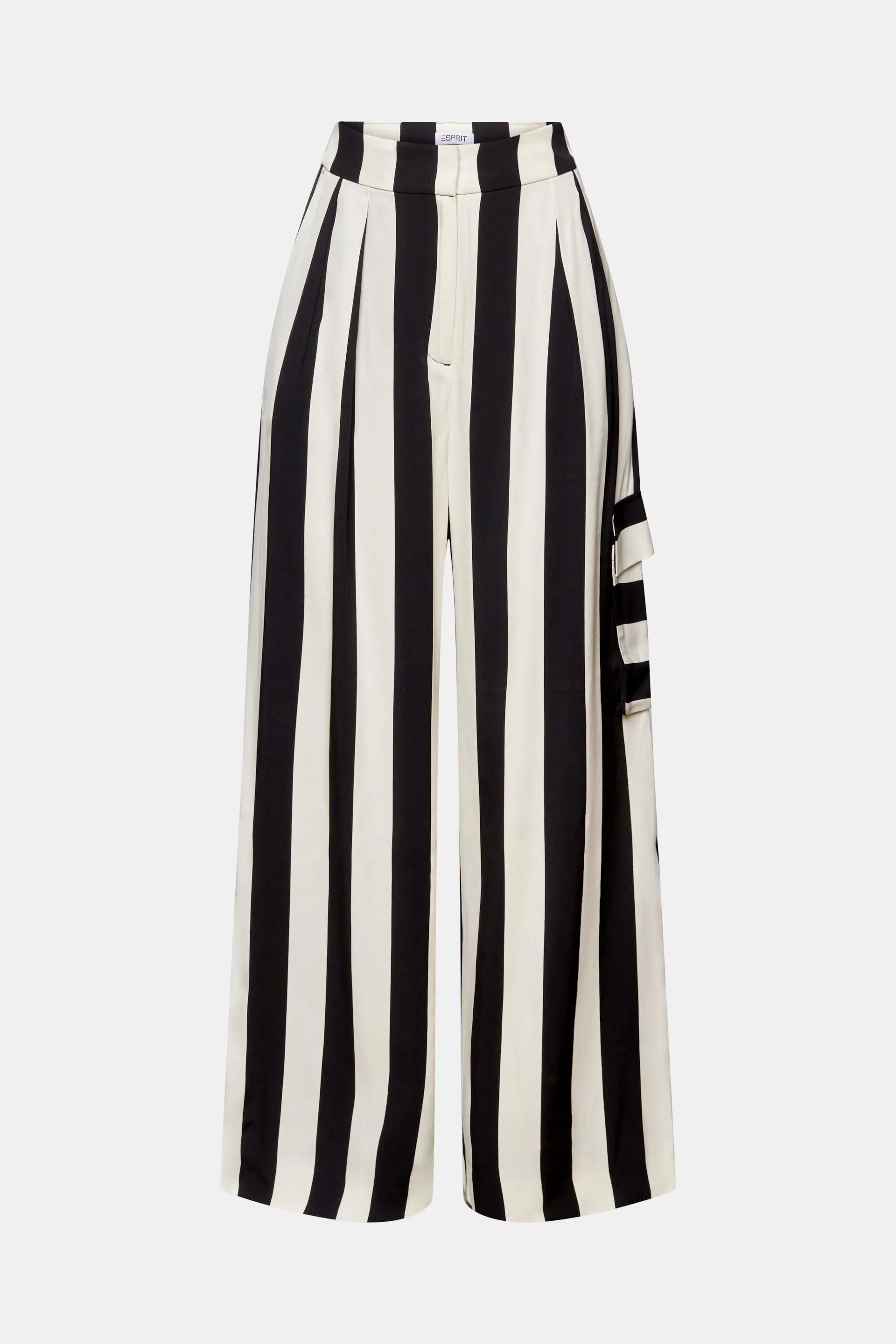 Pantaloni a righe con gamba larga