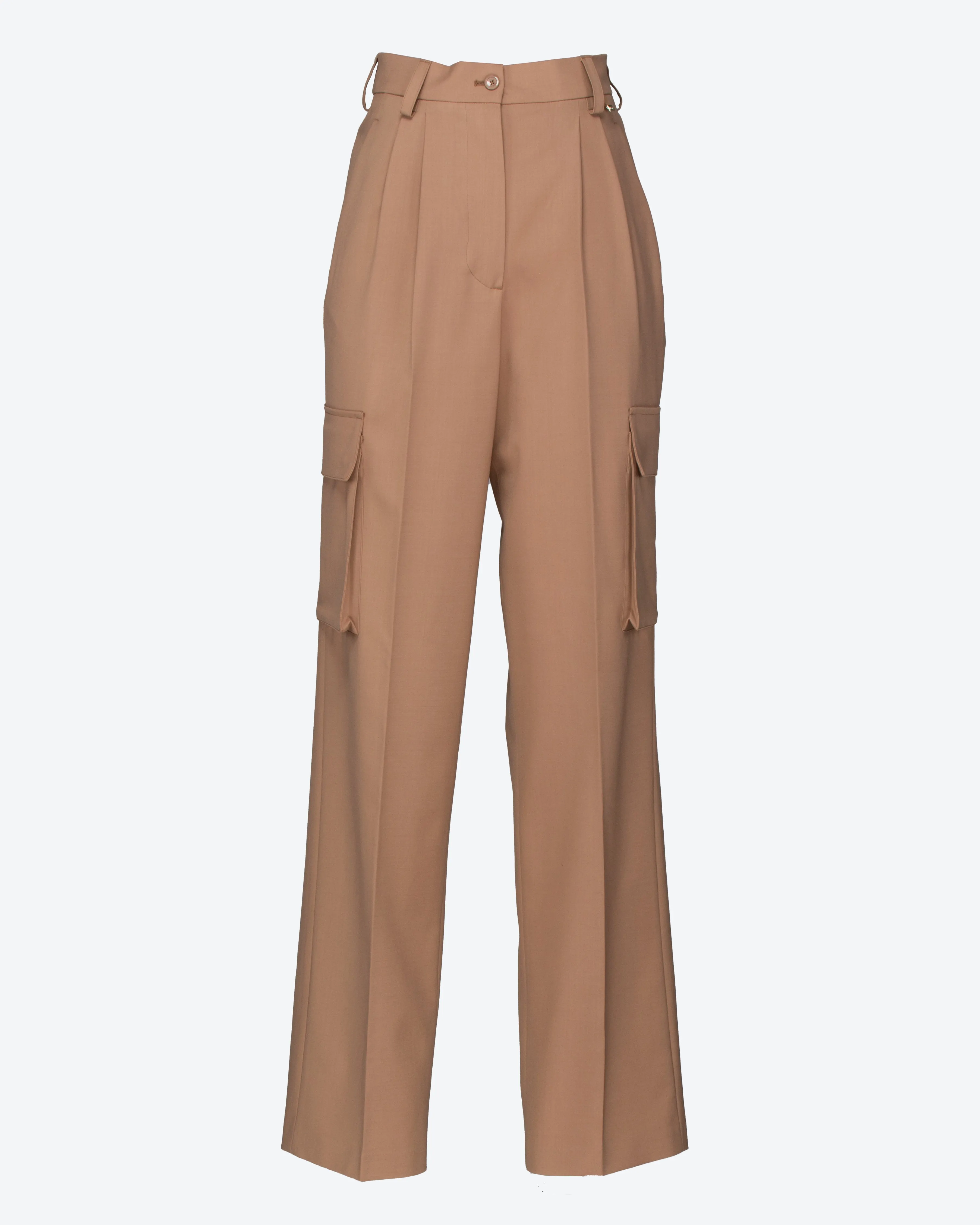 Pantaloni cargo in lana