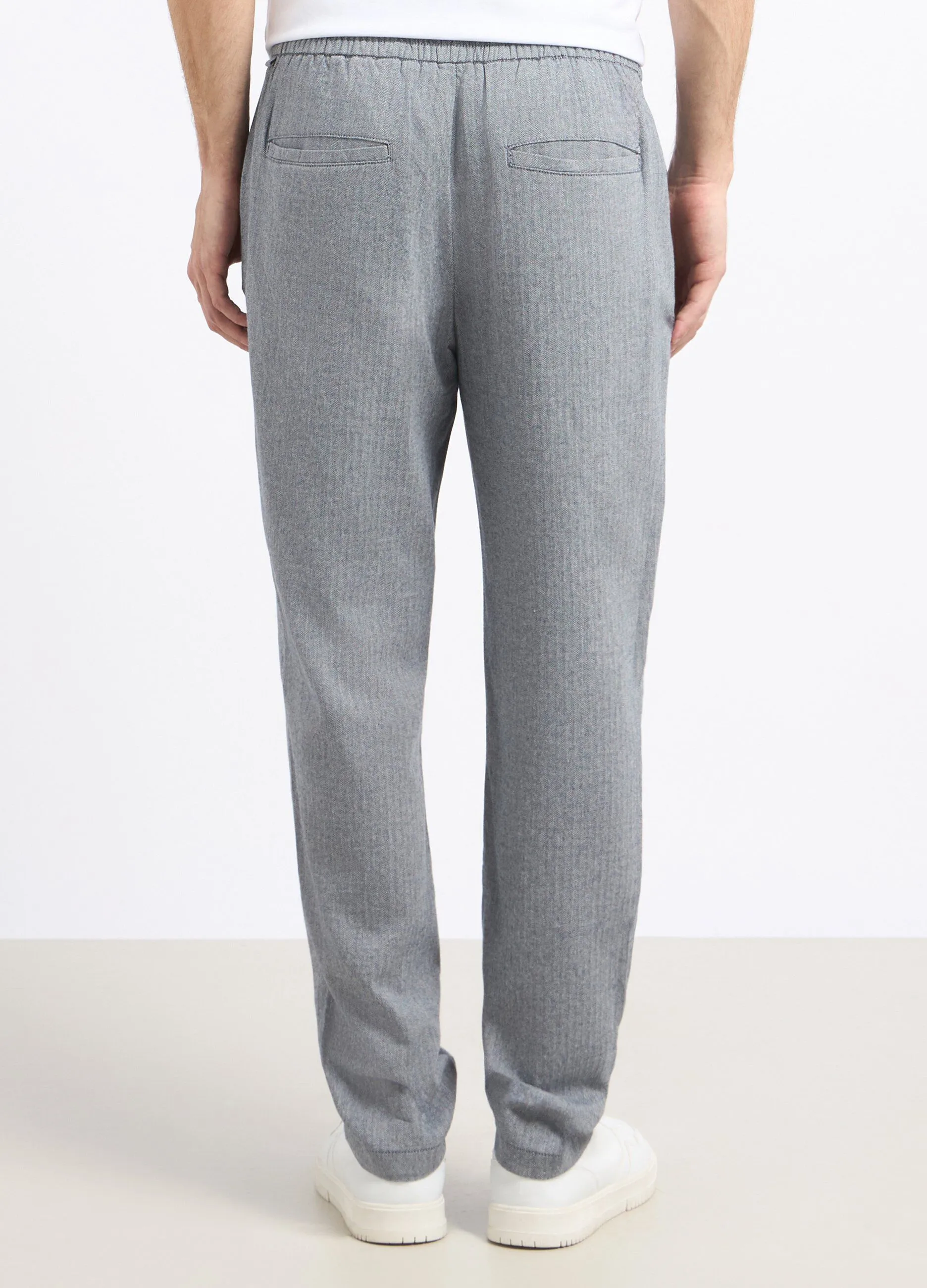 Pantaloni chino in cotone stretch uomo