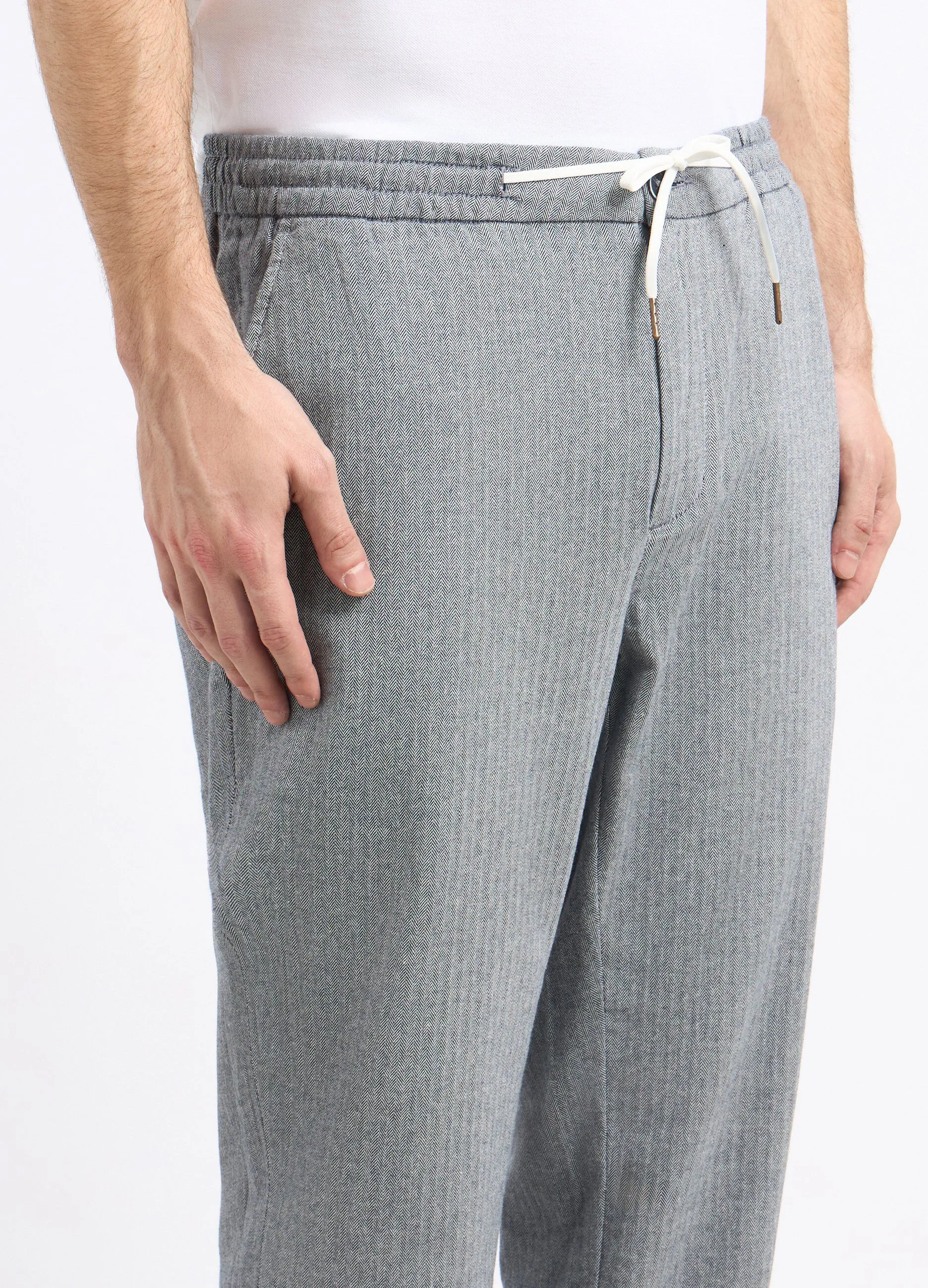Pantaloni chino in cotone stretch uomo