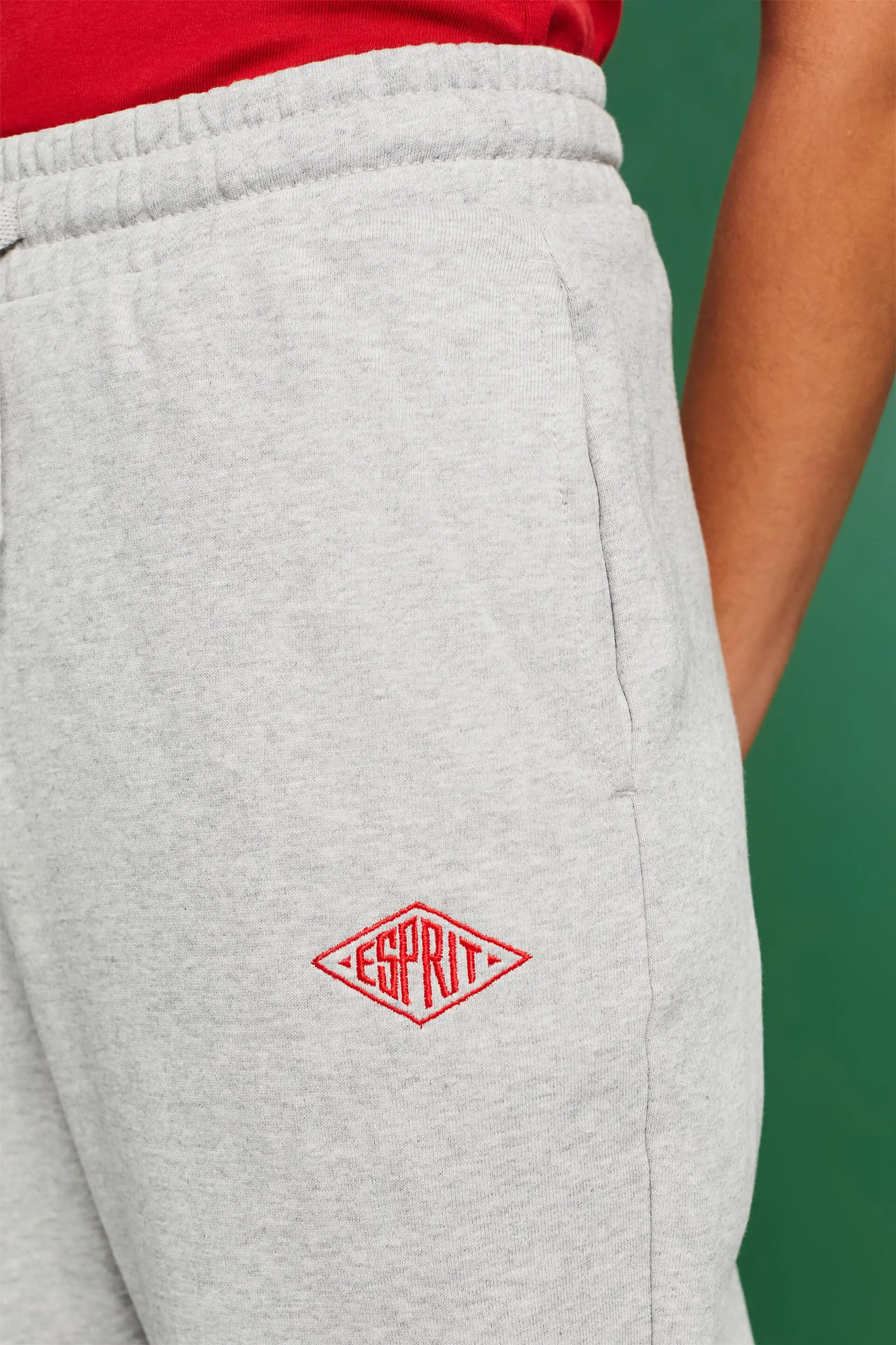 Pantaloni da tuta con logo in cotone biologico