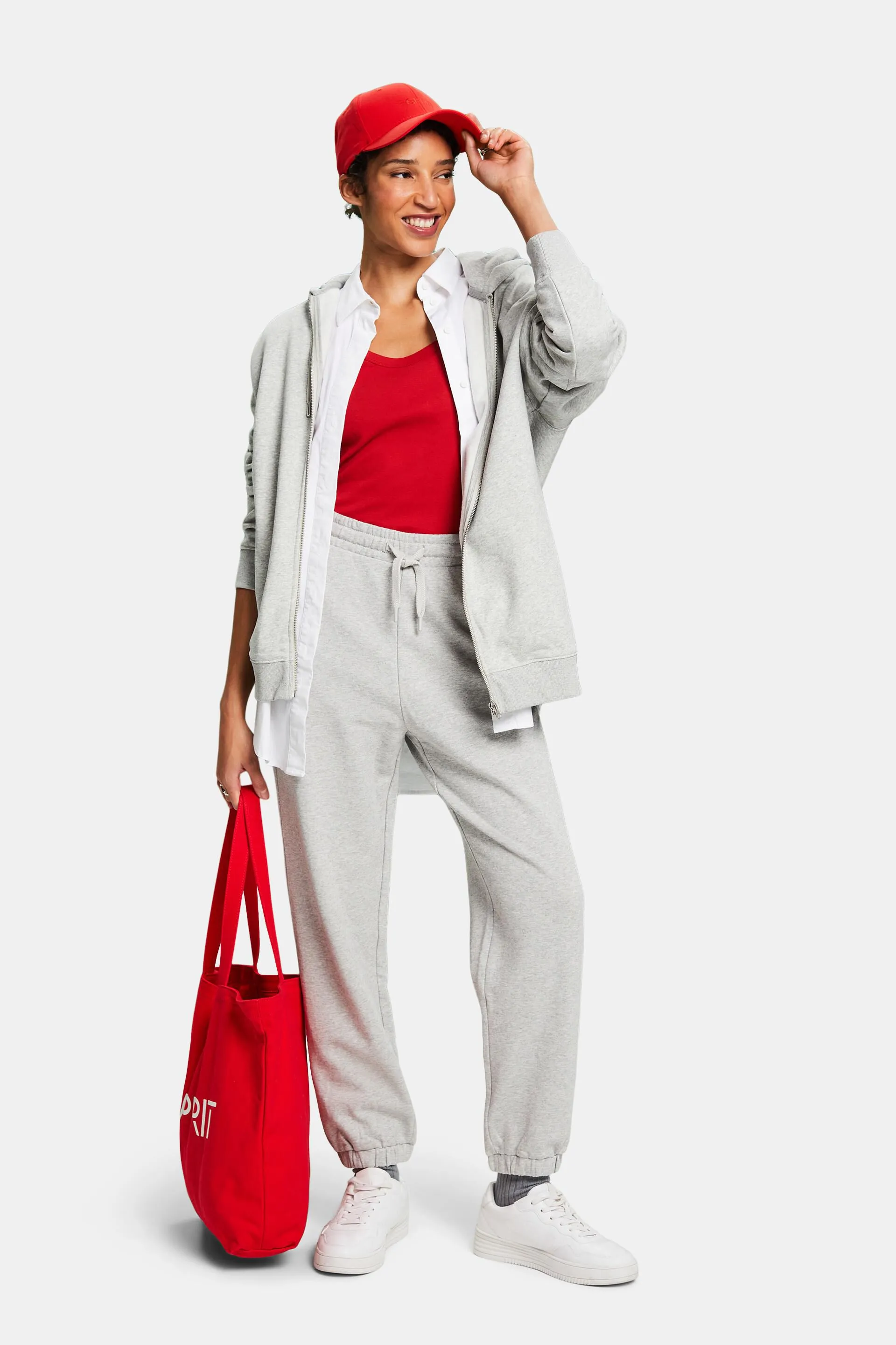 Pantaloni da tuta con logo in cotone biologico