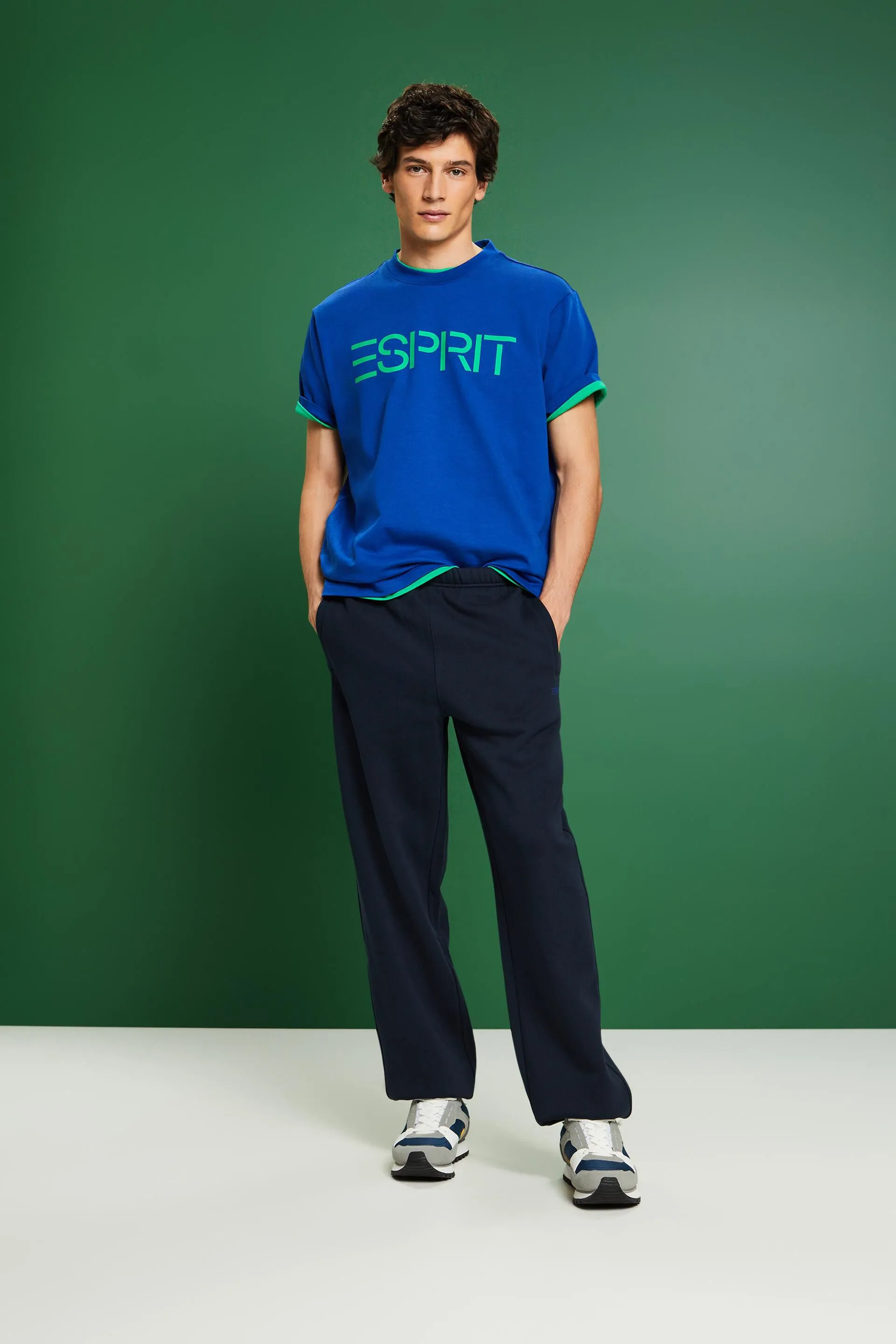Pantaloni della tuta con logo in pile