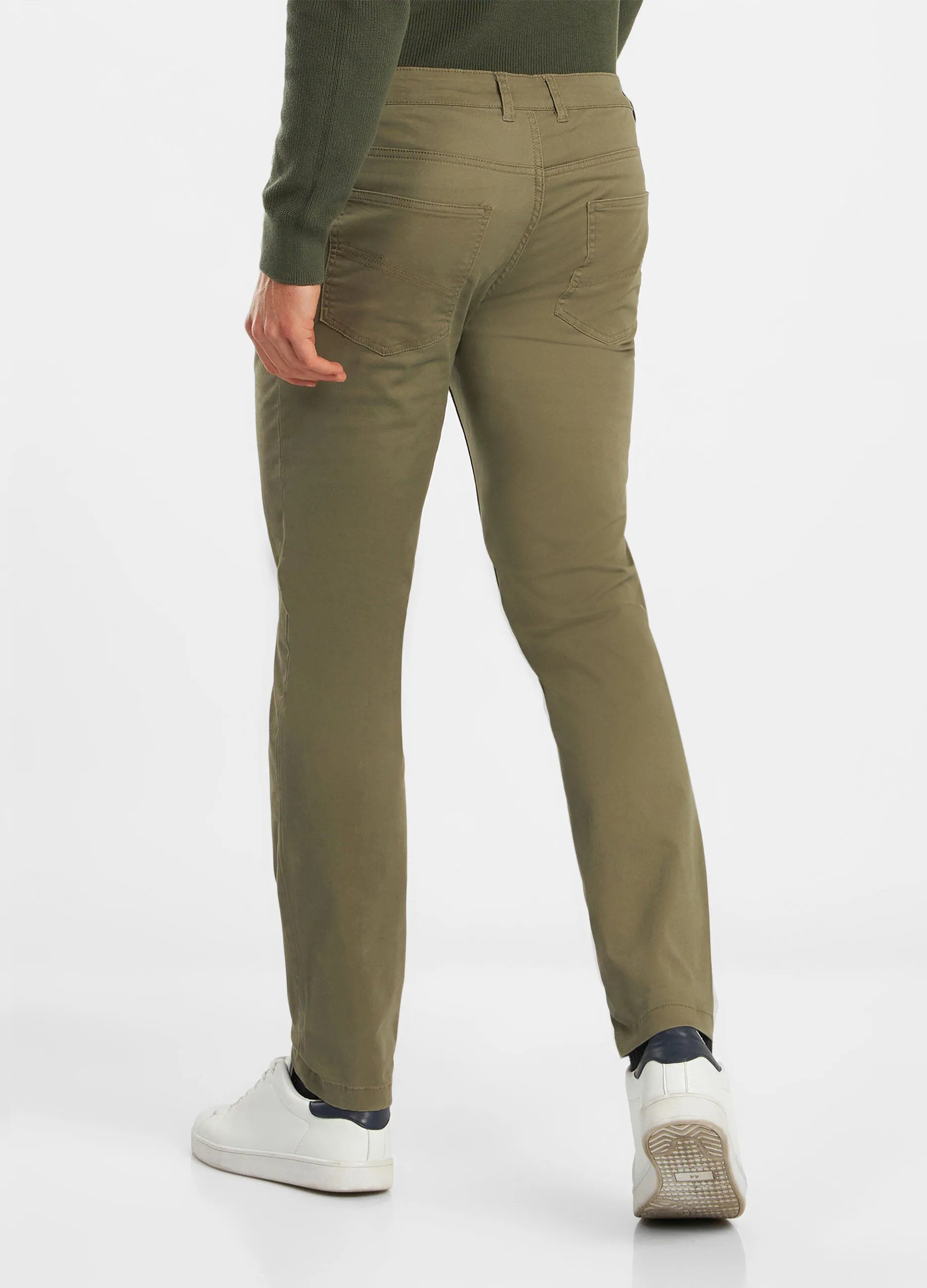 Pantaloni in cotone elasticizzato uomo