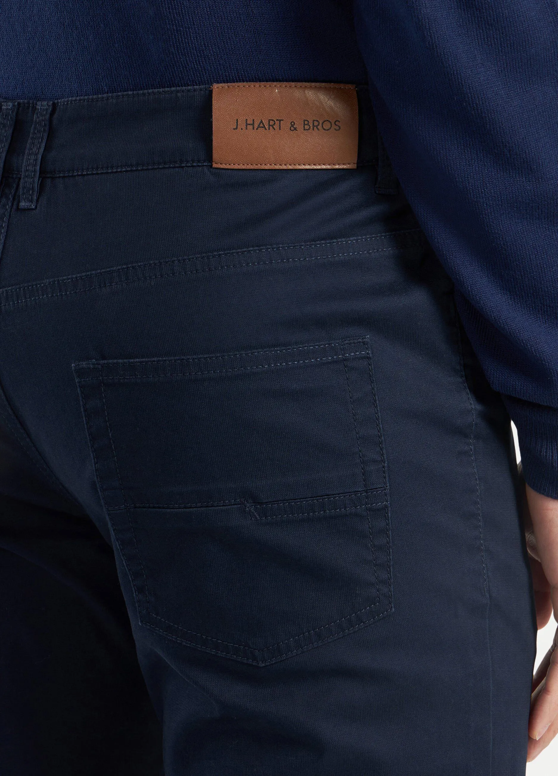 Pantaloni in cotone operato uomo