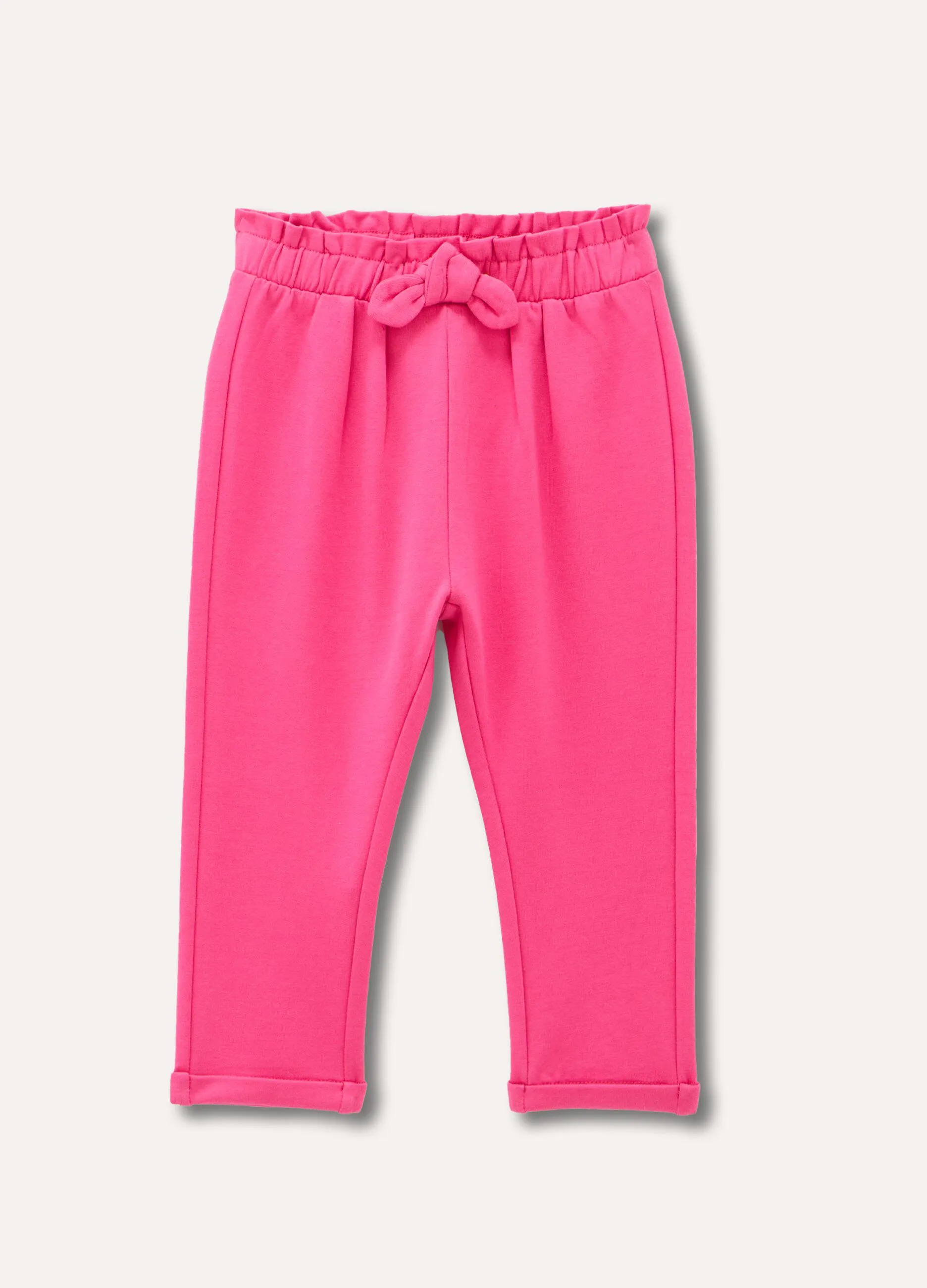 Pantaloni in cotone stretch neonata