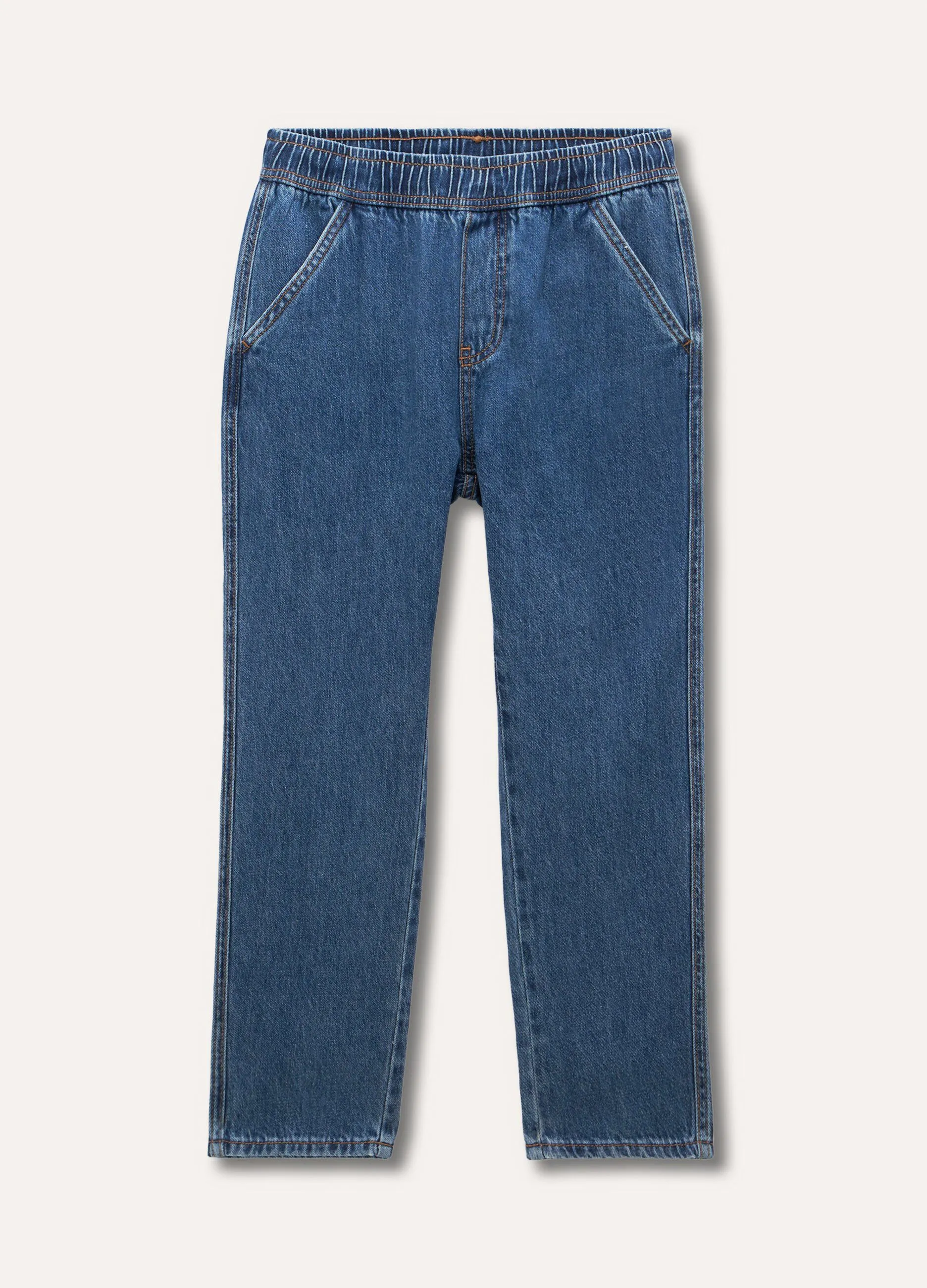 Pantaloni in denim di cotone ragazzo