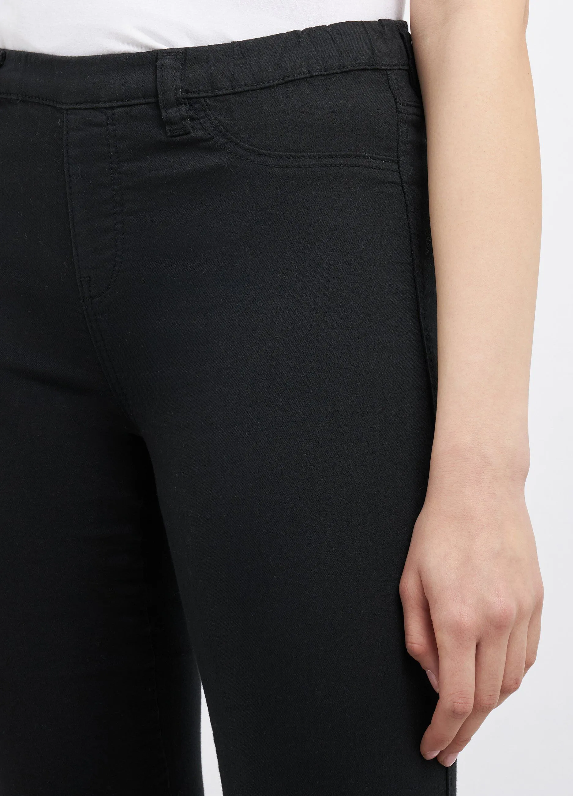Pantaloni in misto cotone stretch donna