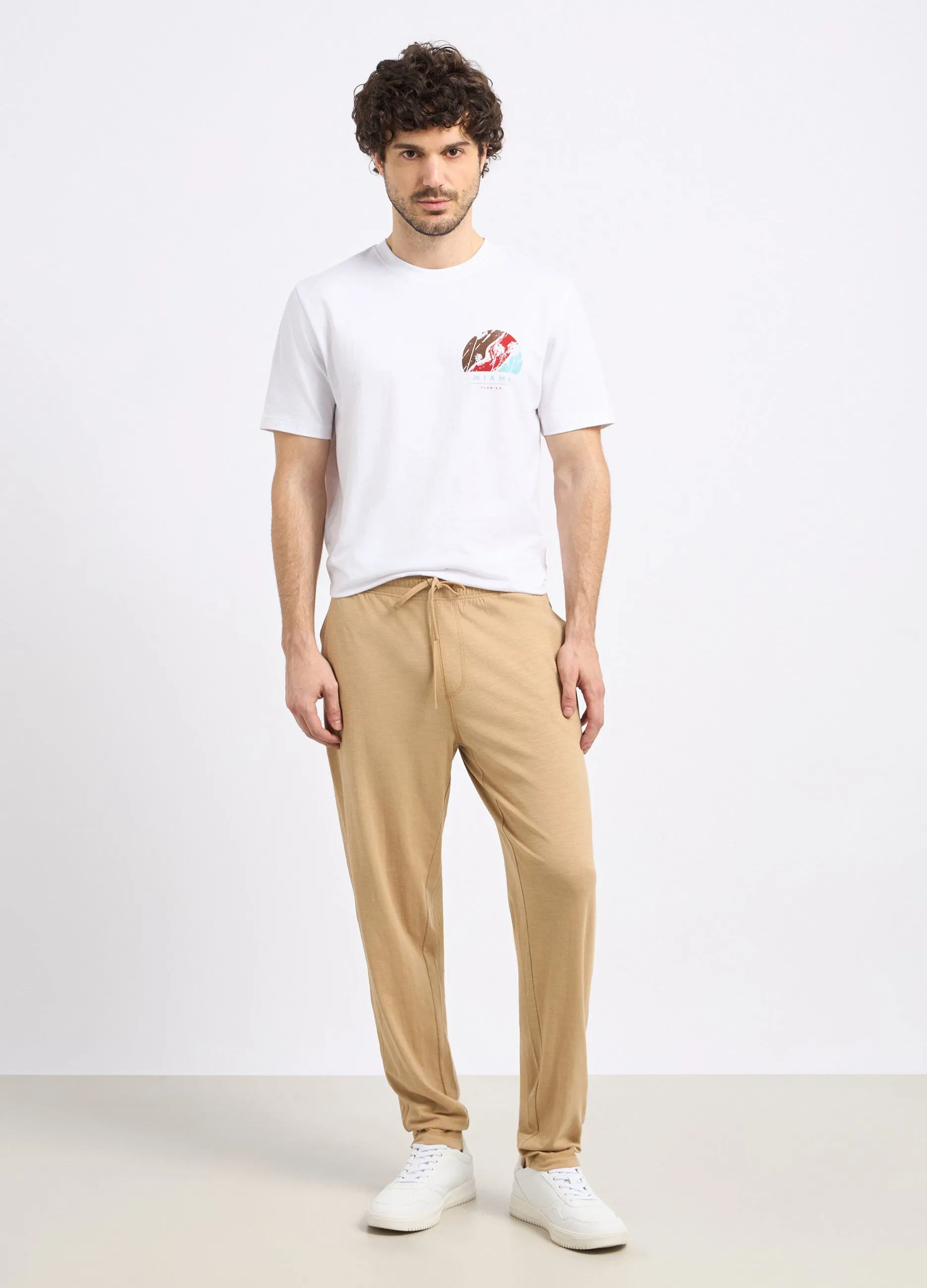 Pantaloni in puro cotone uomo