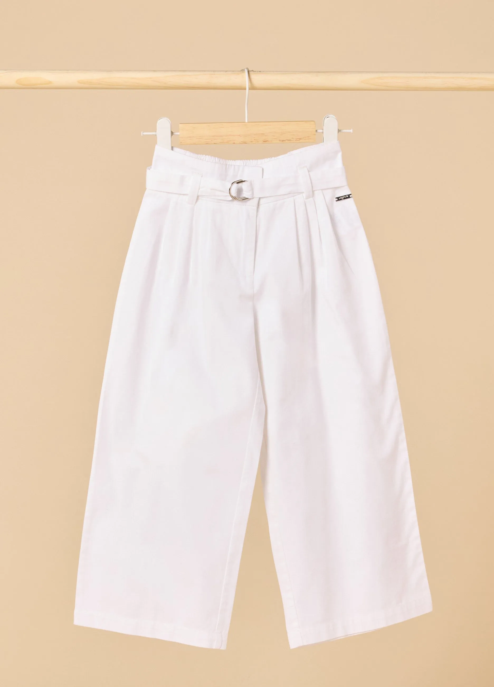 Pantaloni palazzo IANA in puro cotone bambina