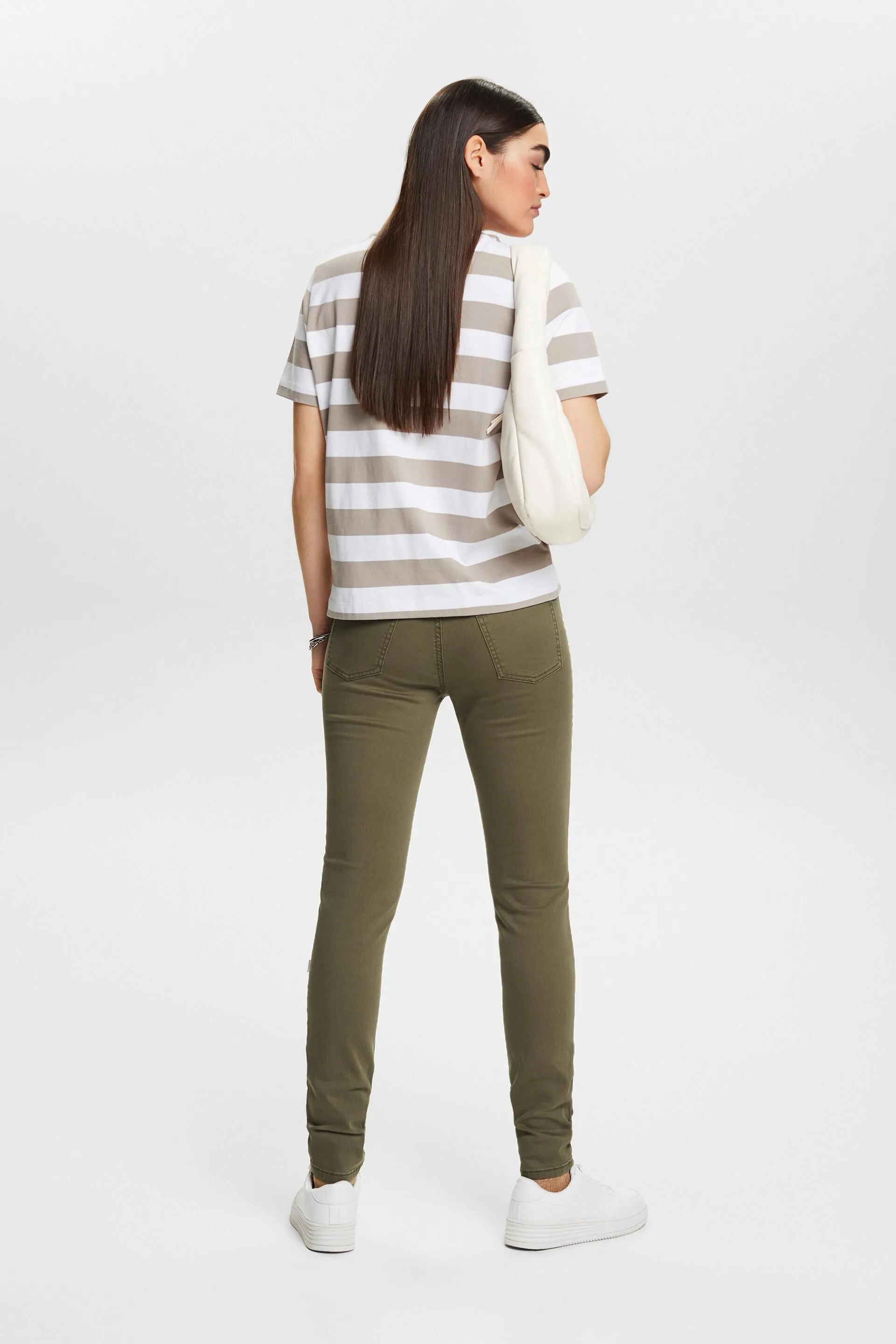 Pantaloni stretch con cotone biologico