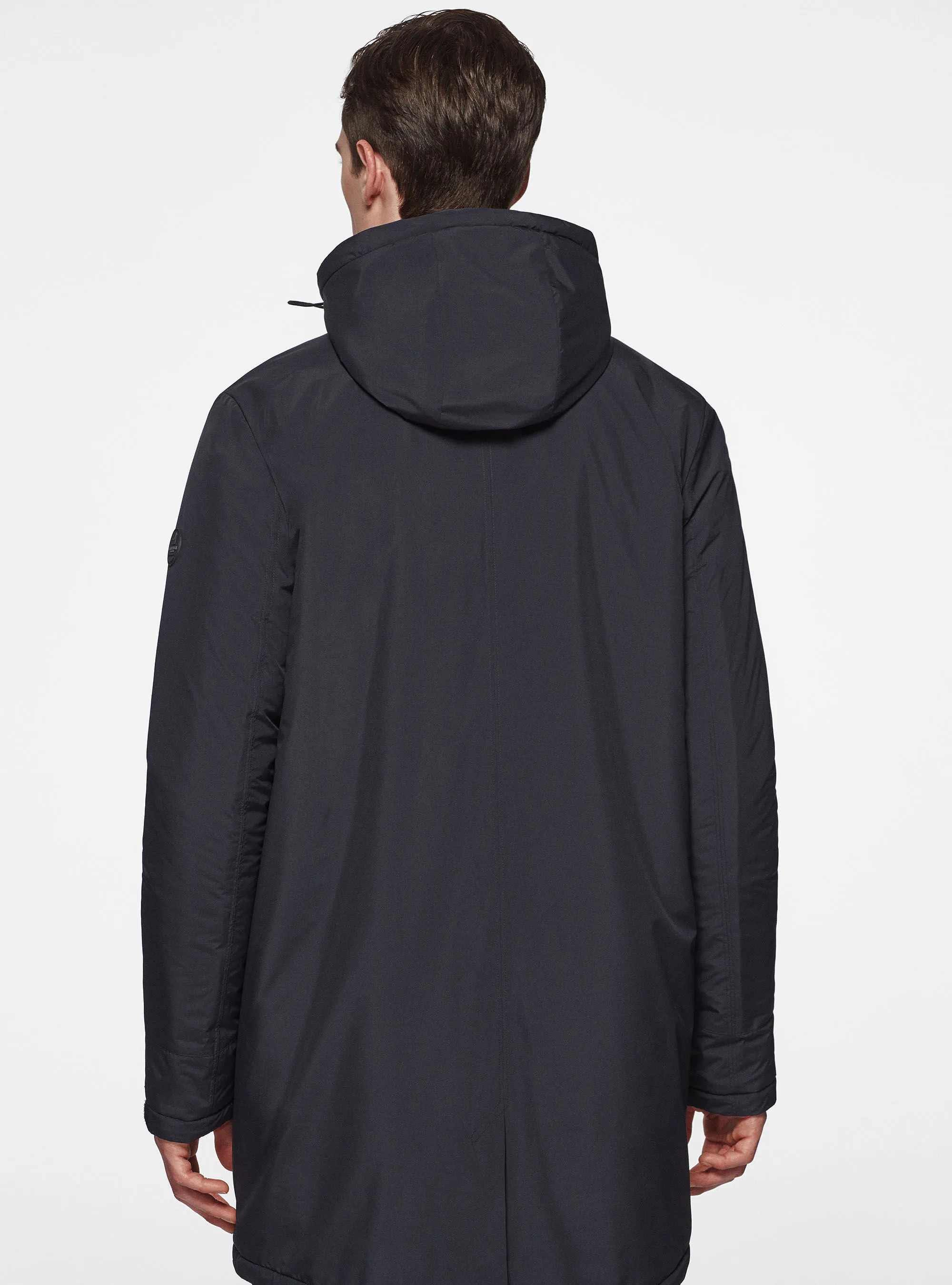 Parka tecnico con pelliccia sintetica