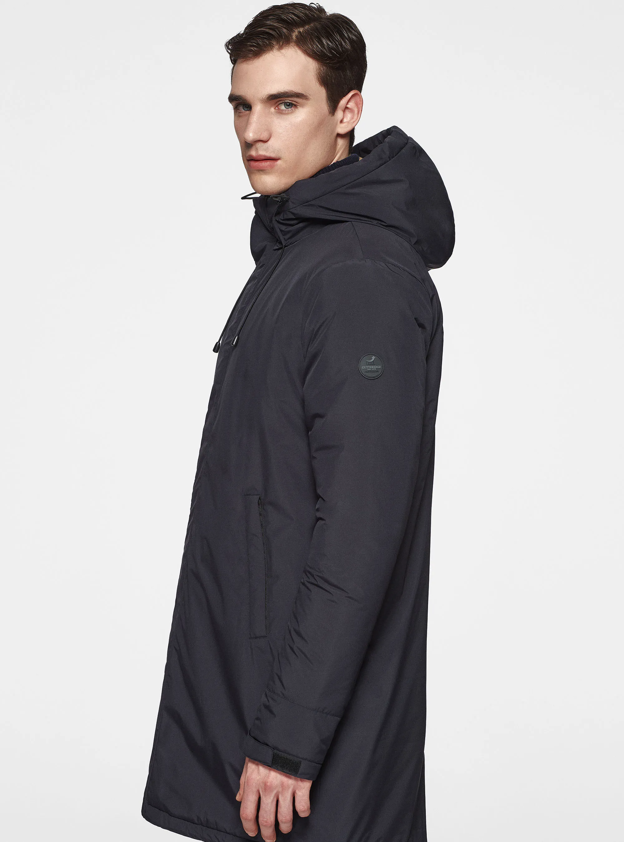 Parka tecnico con pelliccia sintetica