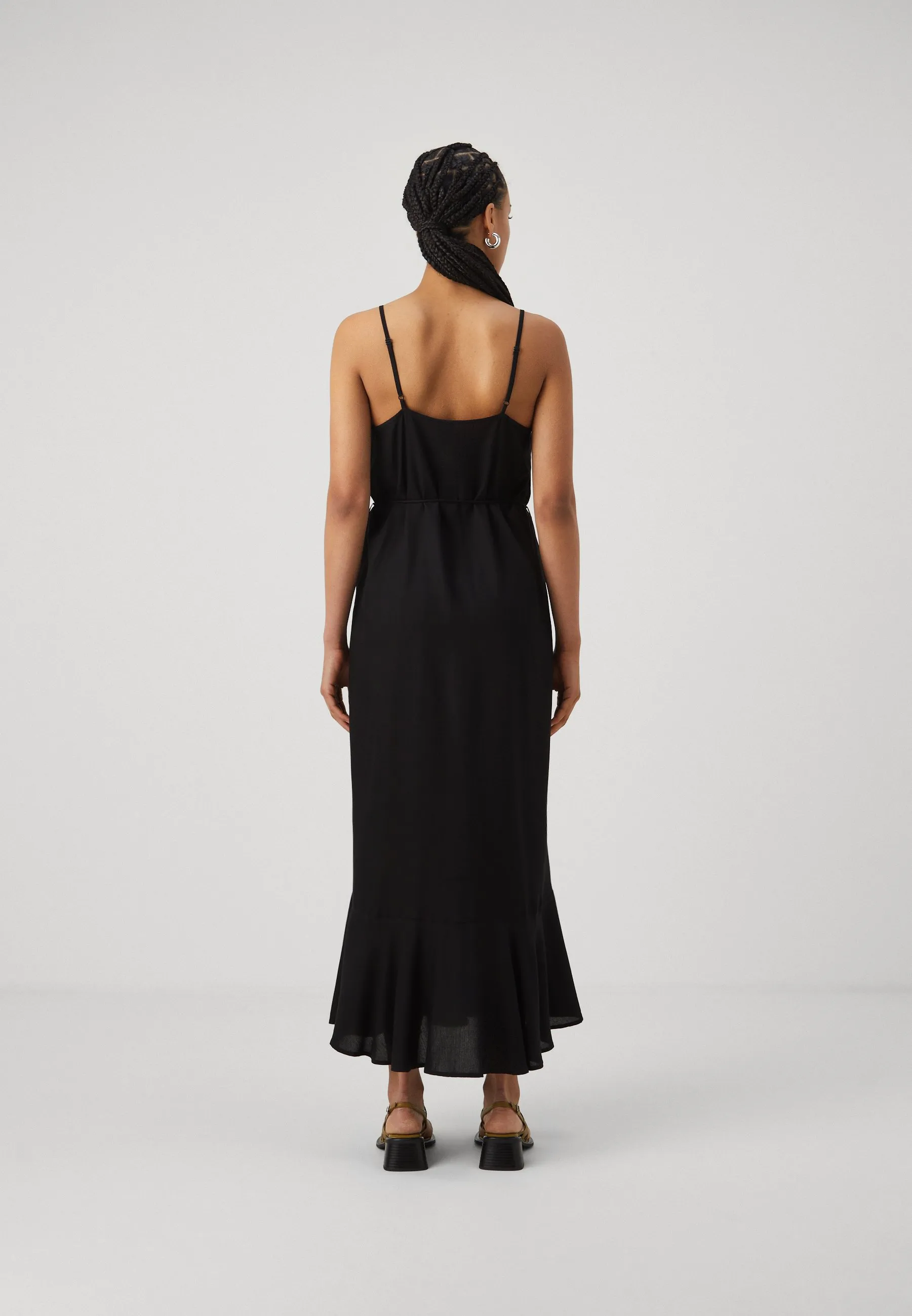 PCNYA SLIP BUTTON DRESS  - Vestito lungo