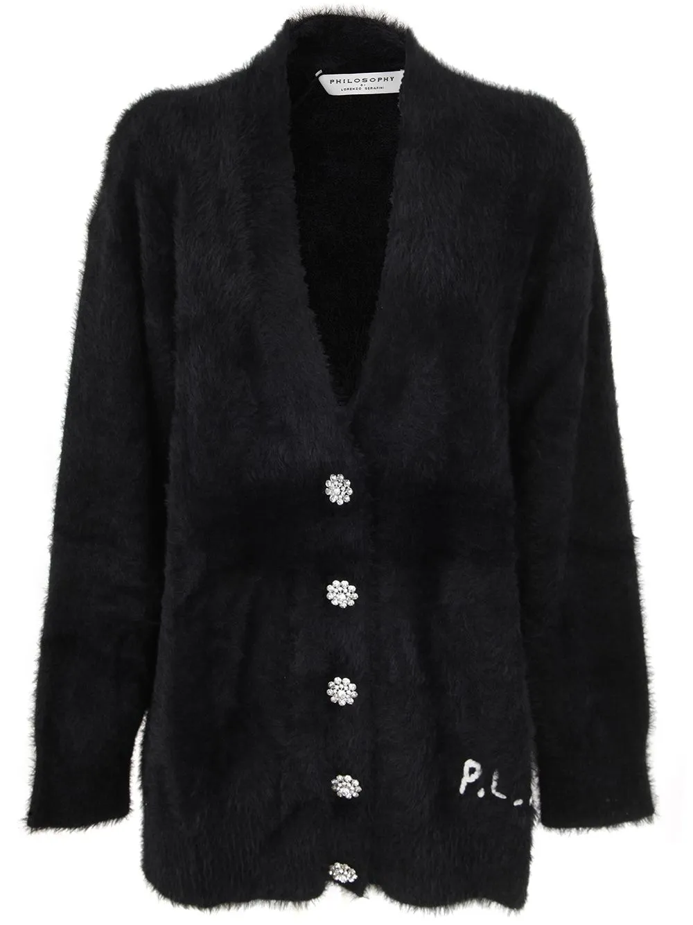 PHILOSOPHY OVERSIZED CARDIGAN WITH SWAROVSKY