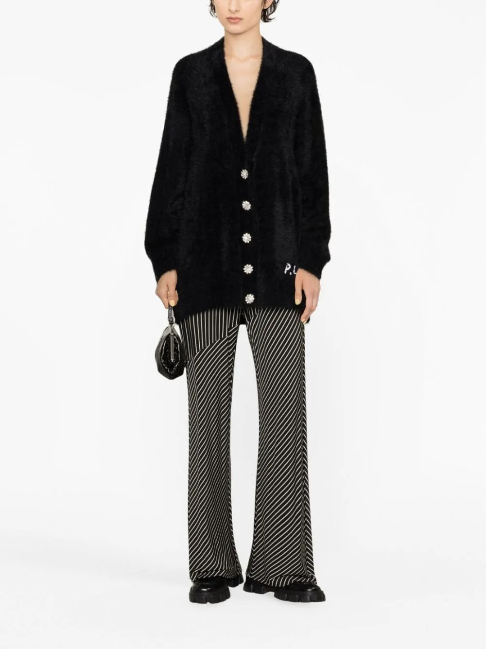 PHILOSOPHY OVERSIZED CARDIGAN WITH SWAROVSKY