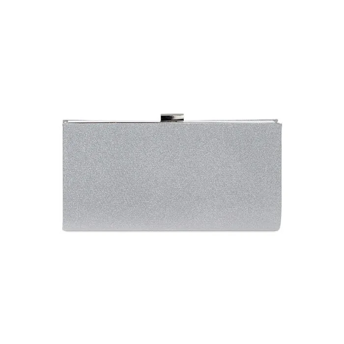 Pochette argento glitter