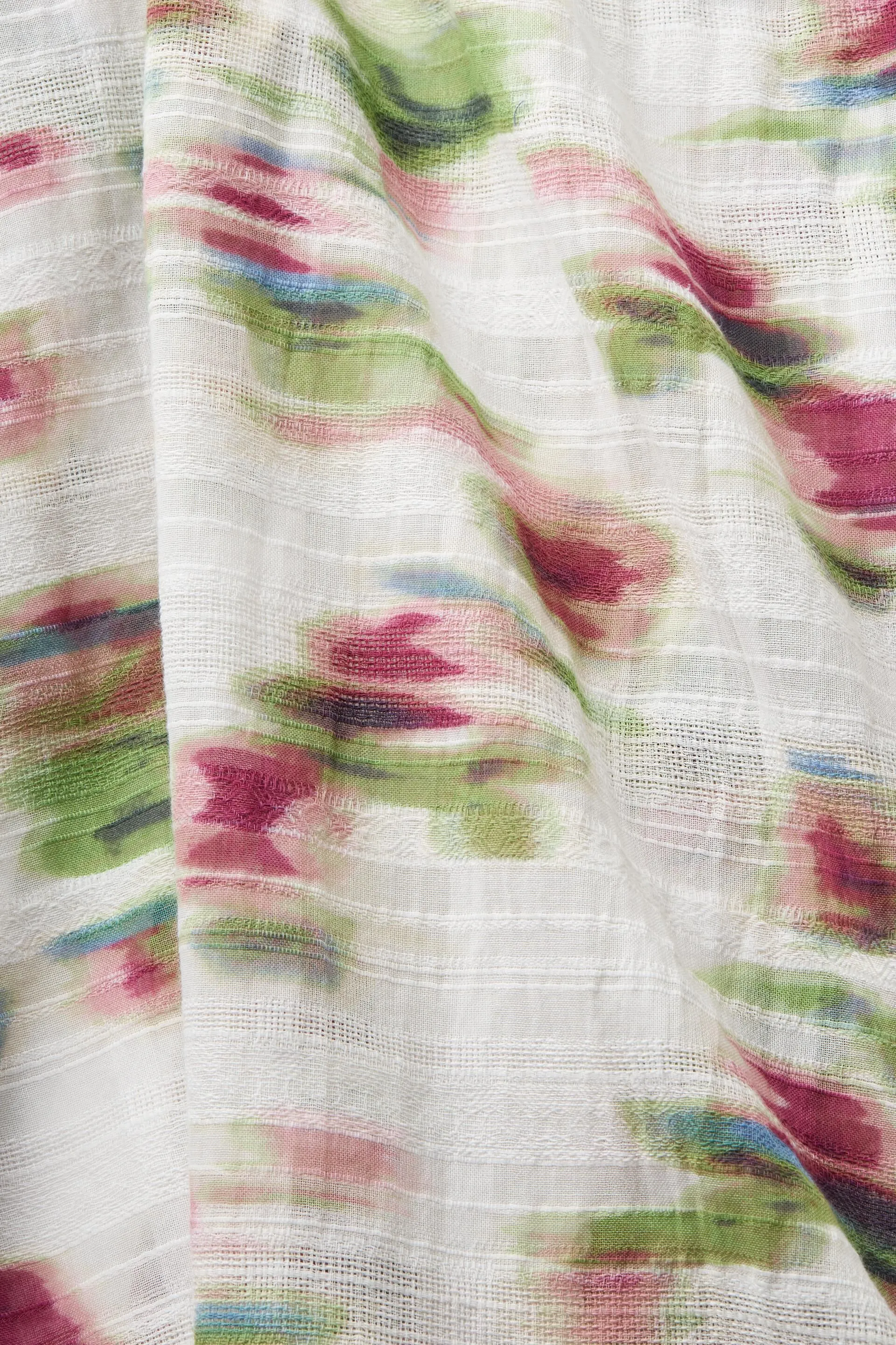 Poncho strutturato con stampa