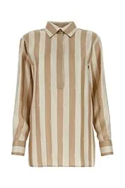 Printed silk blouse    