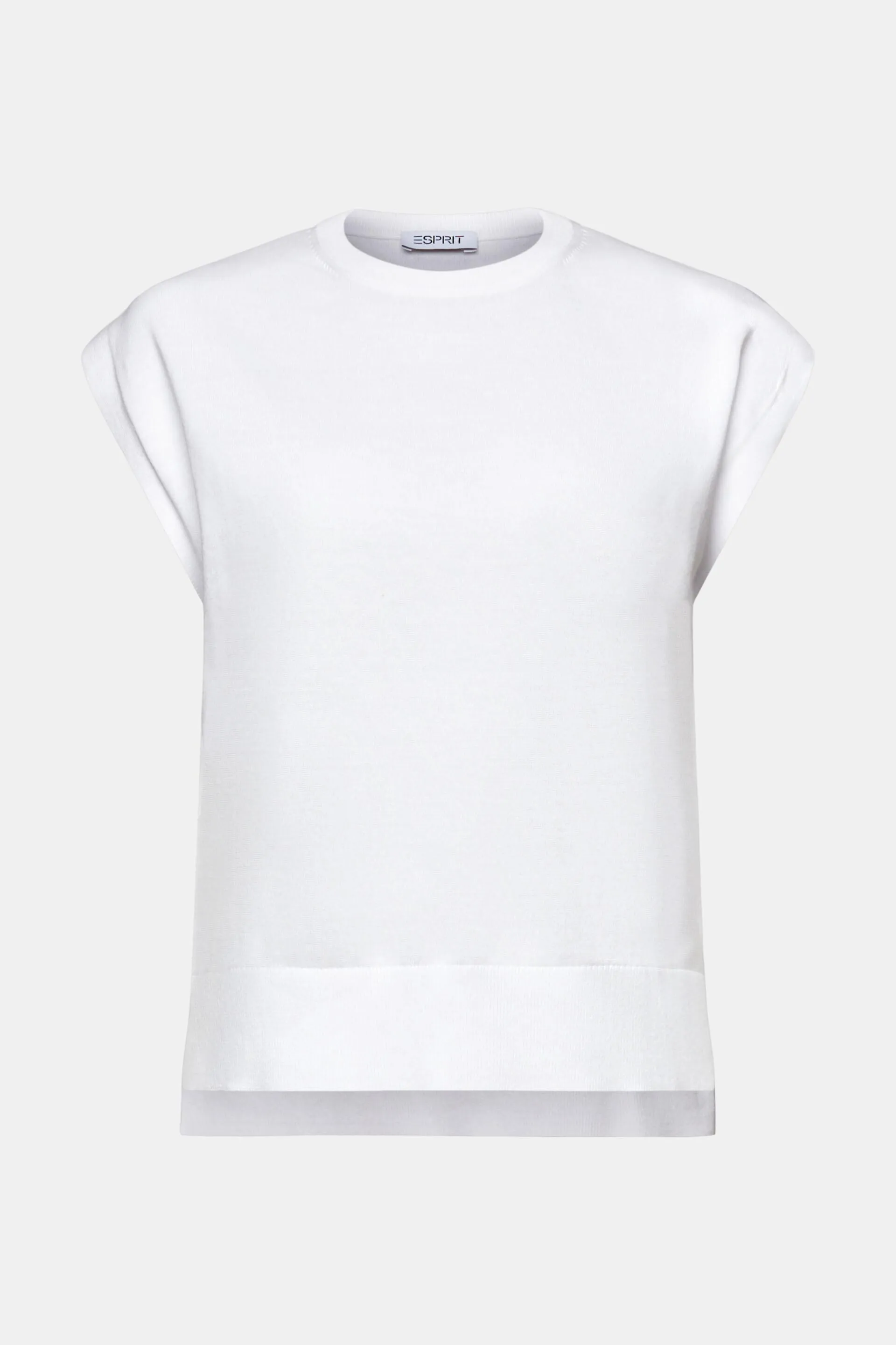 Pullover a girocollo smanicato