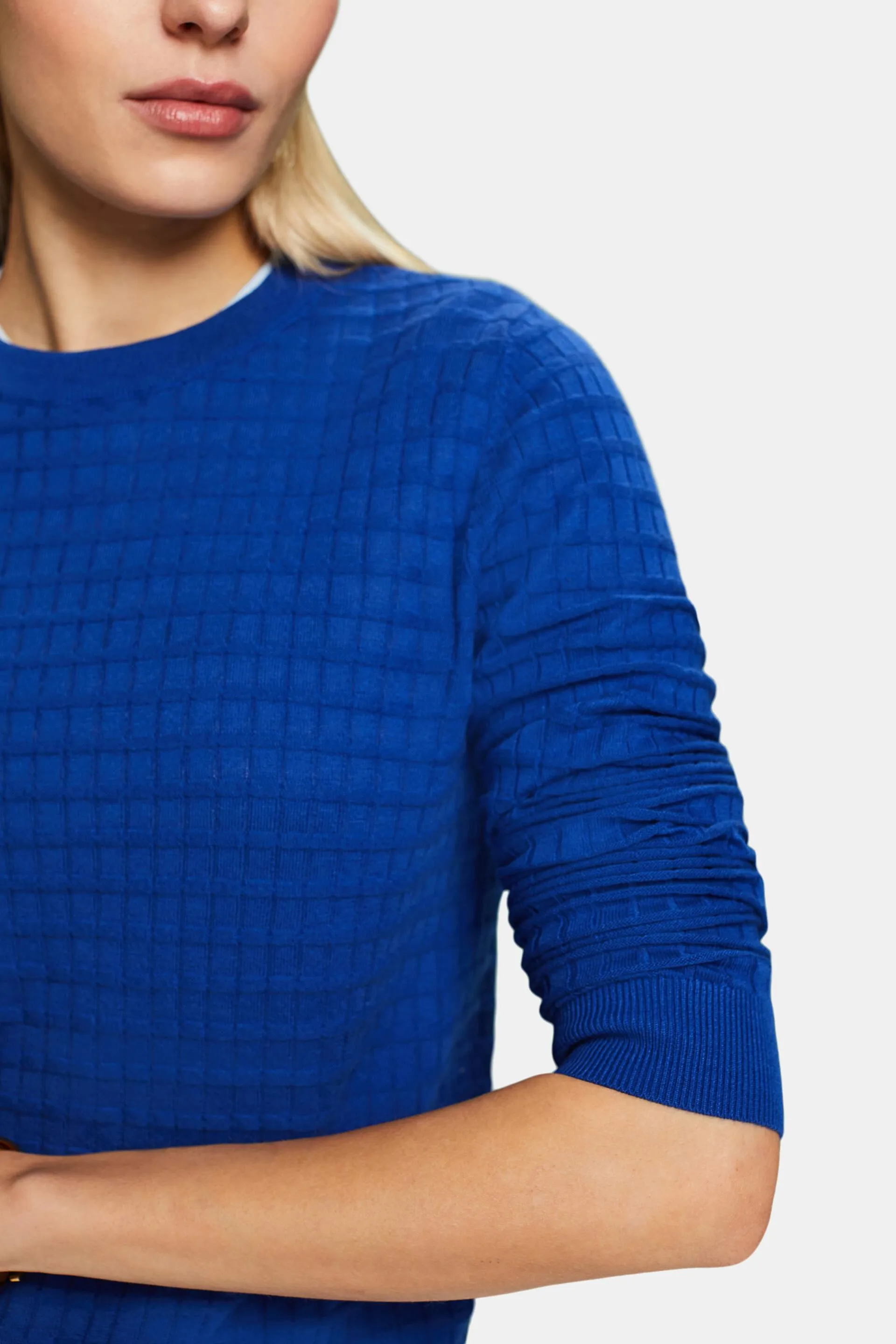Pullover a maglia strutturata
