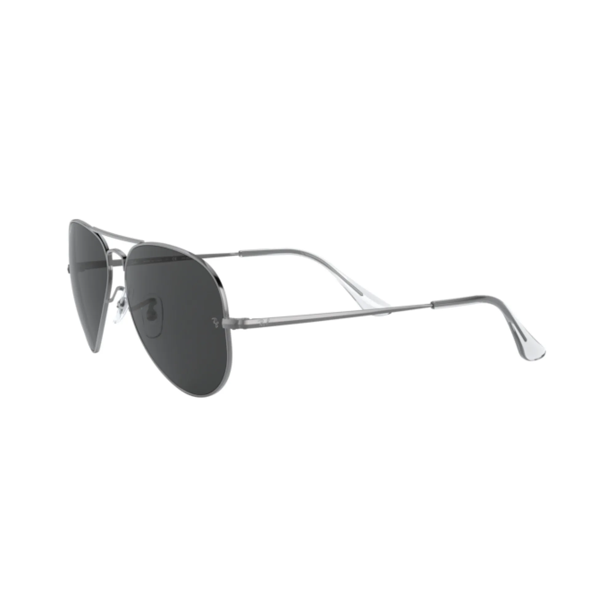   Ray-Ban RB 3689 Aviator Metal Ii 004/48 Canna Di Fucile Lucido | Occhiale Da Sole Unisex 