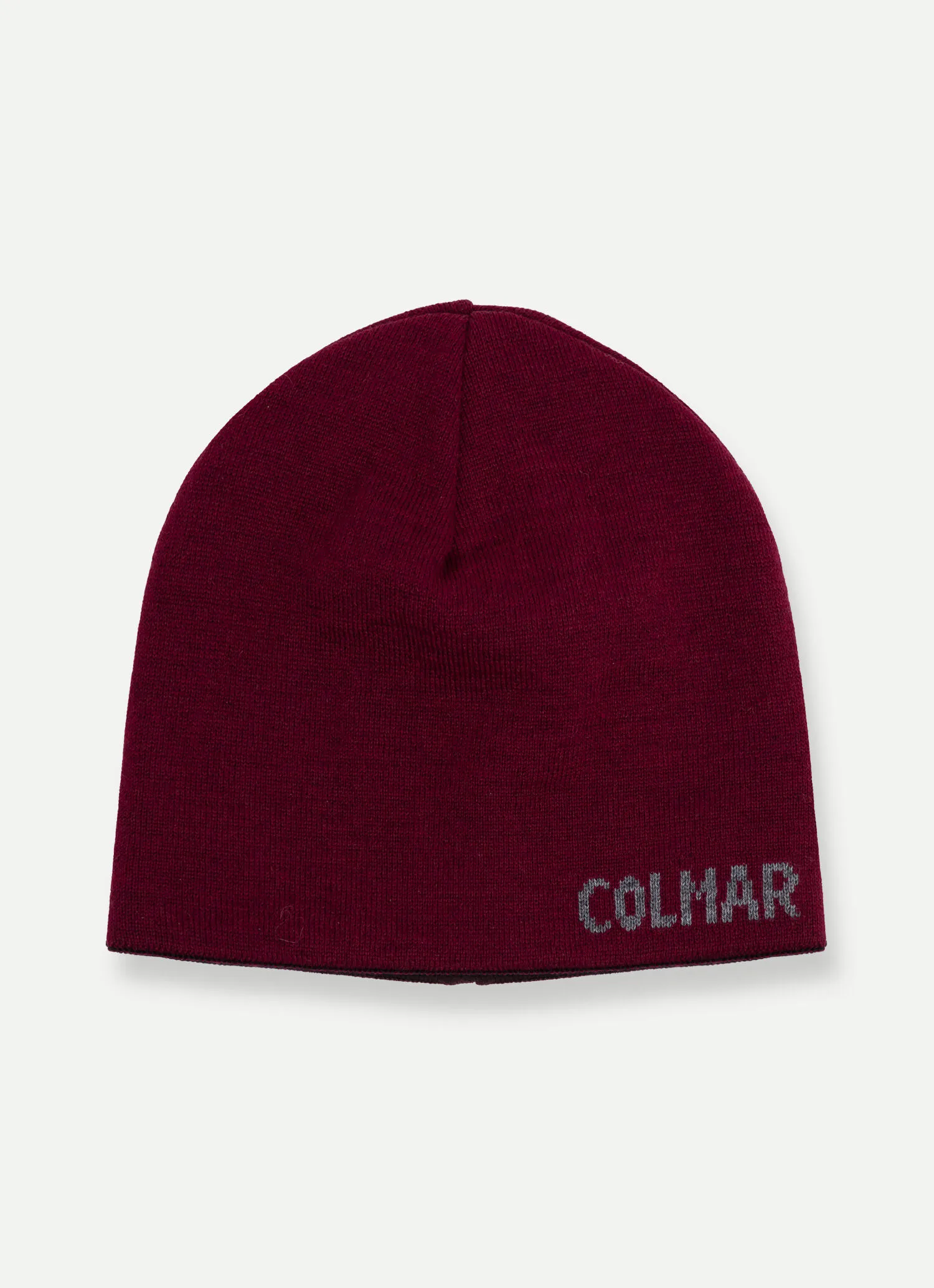 Reversible hat with jacquard maxi-logo