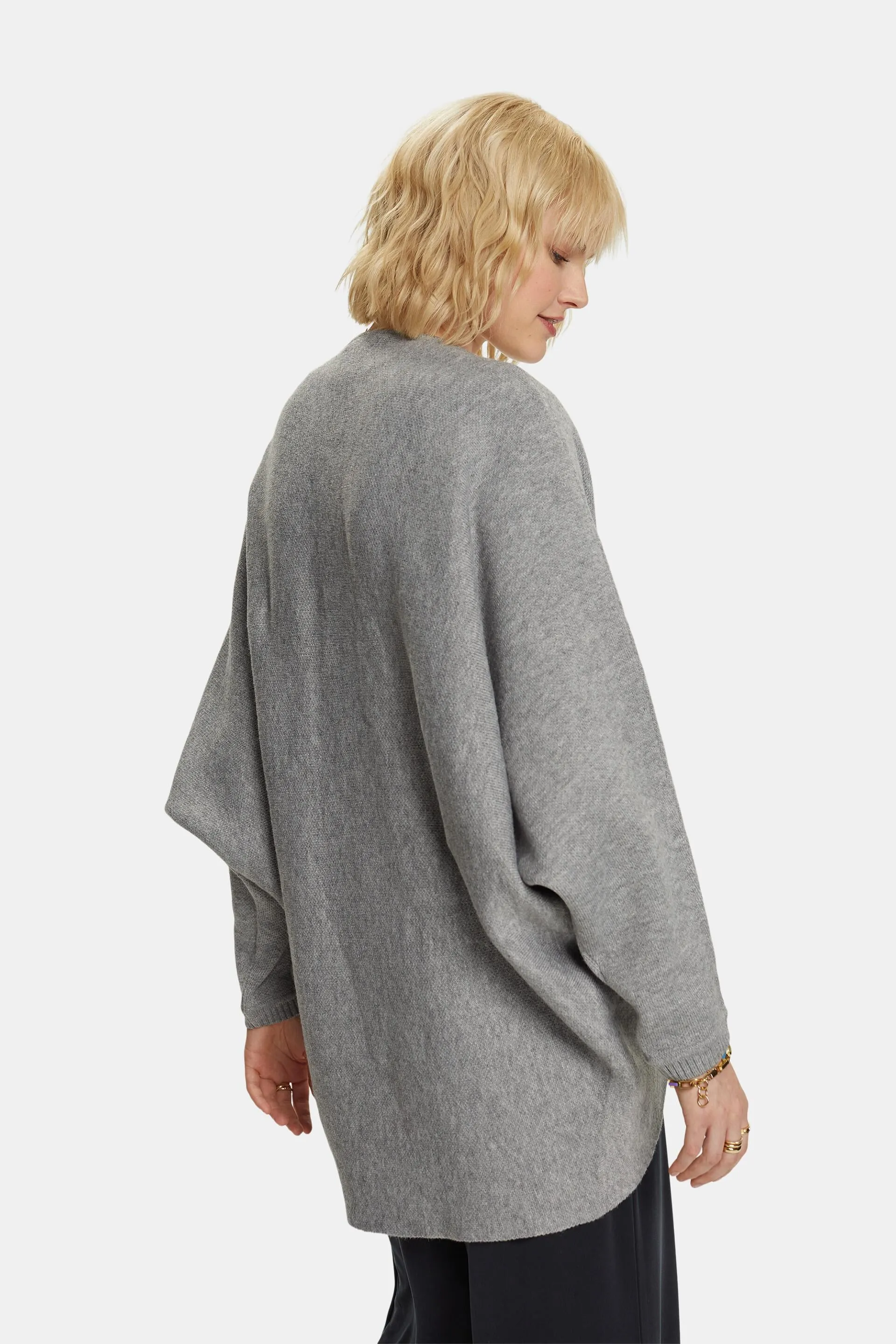Riciclato: cardigan con maniche a pipistrello
