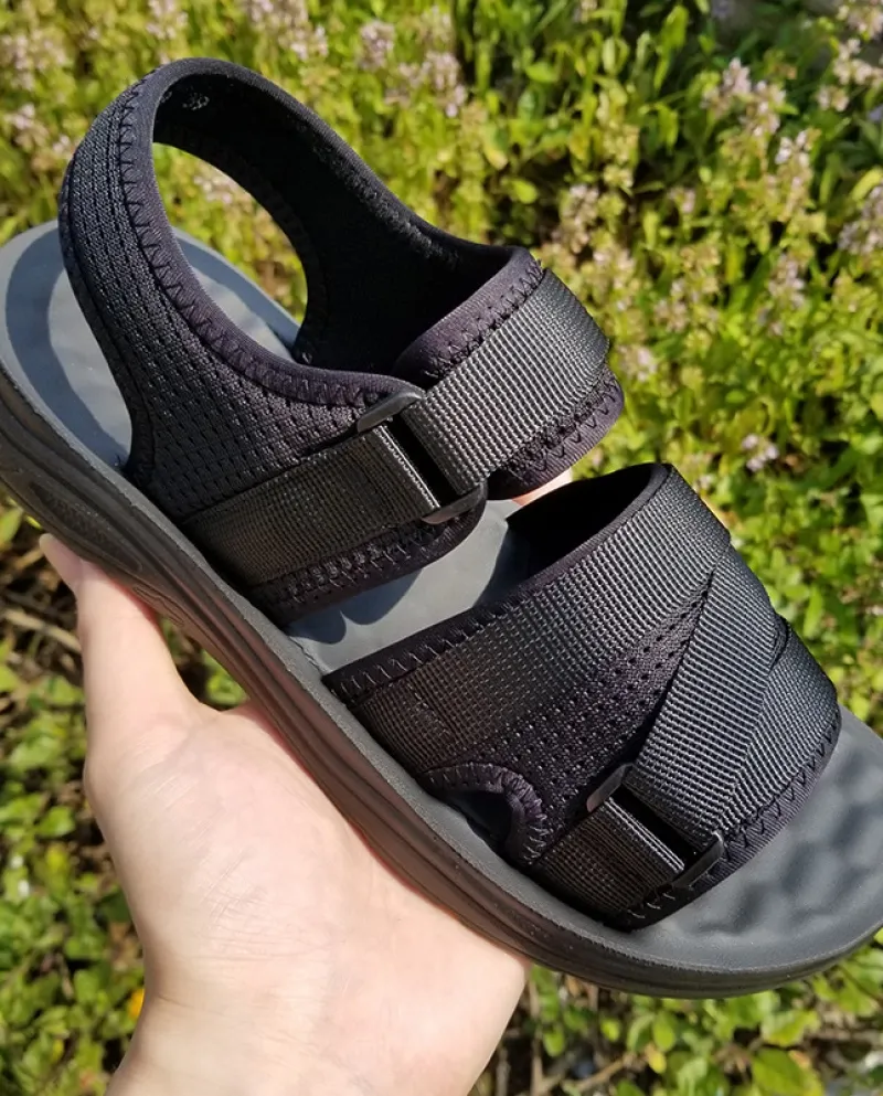 Sandali da uomo Sandali morbidi estivi Scarpe comode da uomo in vera pelle