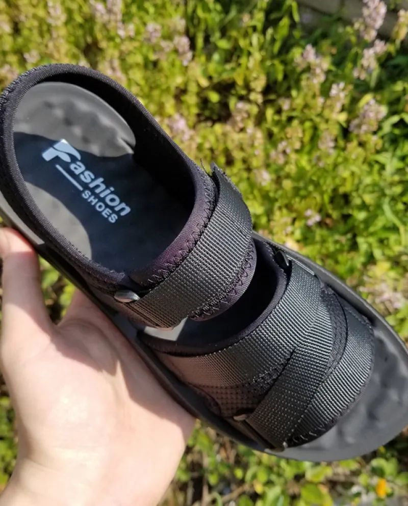 Sandali da uomo Sandali morbidi estivi Scarpe comode da uomo in vera pelle