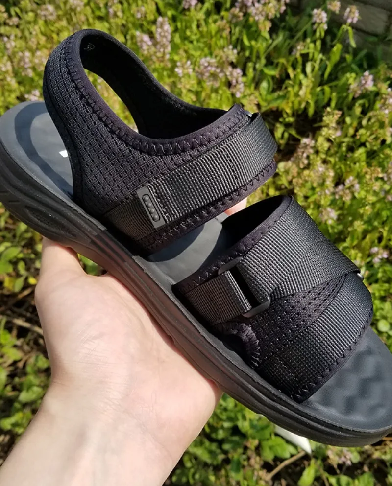 Sandali da uomo Sandali morbidi estivi Scarpe comode da uomo in vera pelle
