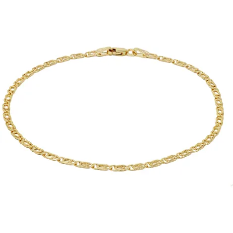 SARNIORO Bracciale uomo a catena traversino in oro 9 Kt