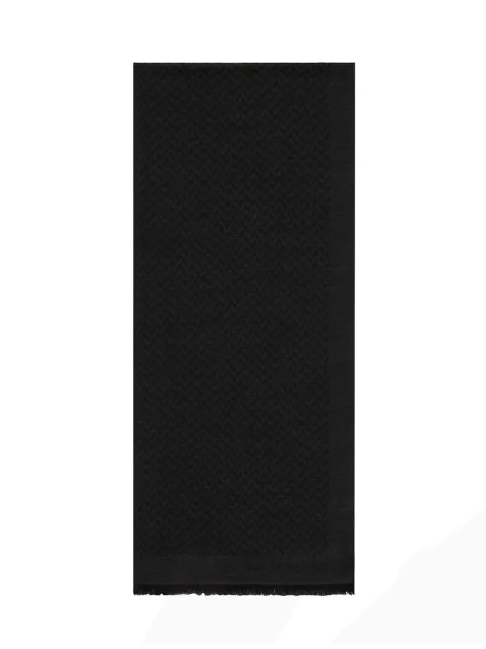 Sciarpa con fantasia jacquard