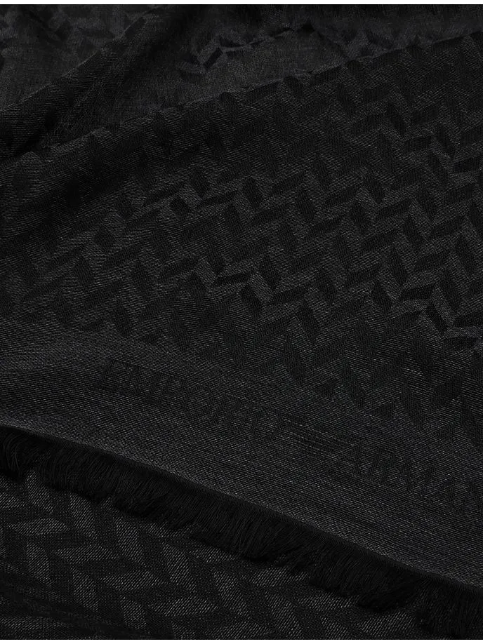 Sciarpa con fantasia jacquard