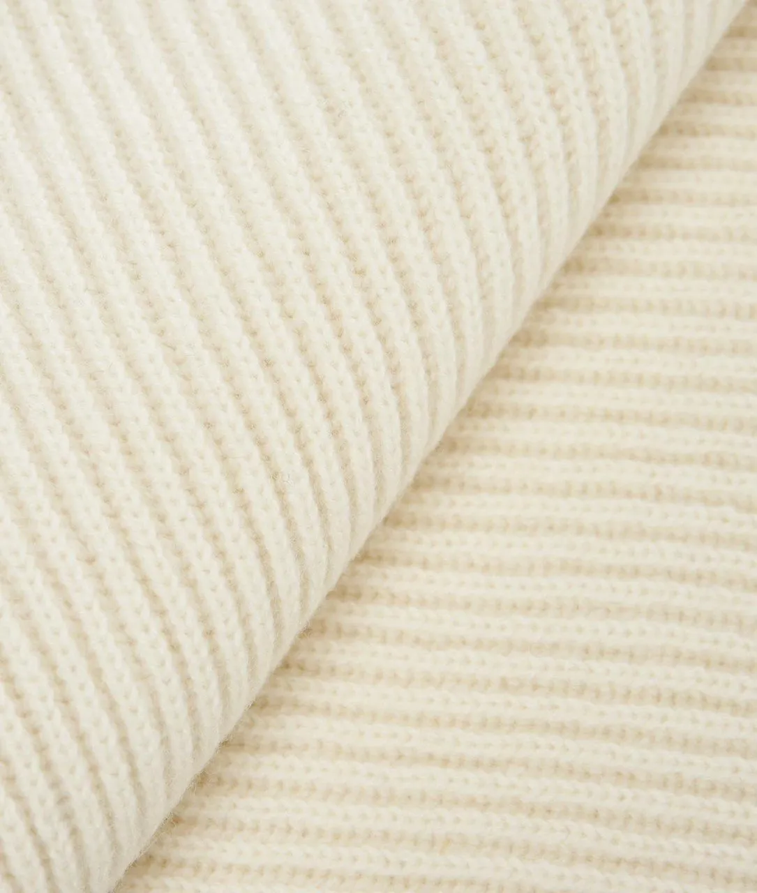 Sciarpa in maglia crema crema