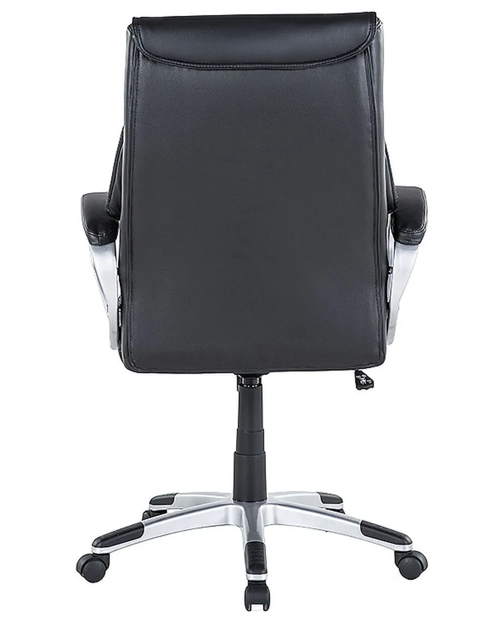 Sedia da ufficio in ecopelle nera TRIUMPH
