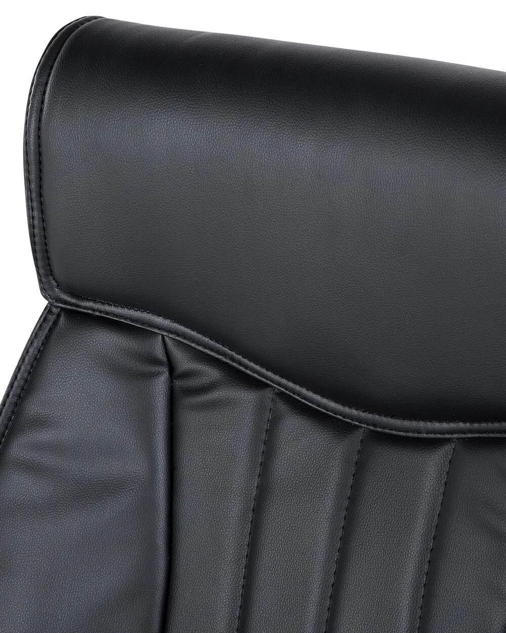 Sedia da ufficio in ecopelle nera TRIUMPH
