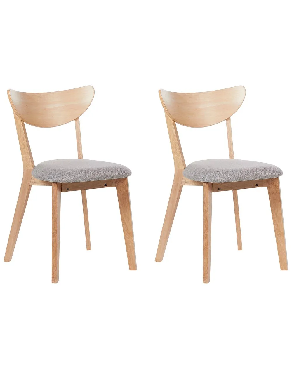 Set di 2 sedie da pranzo ERIE Legno Marrone chiaro